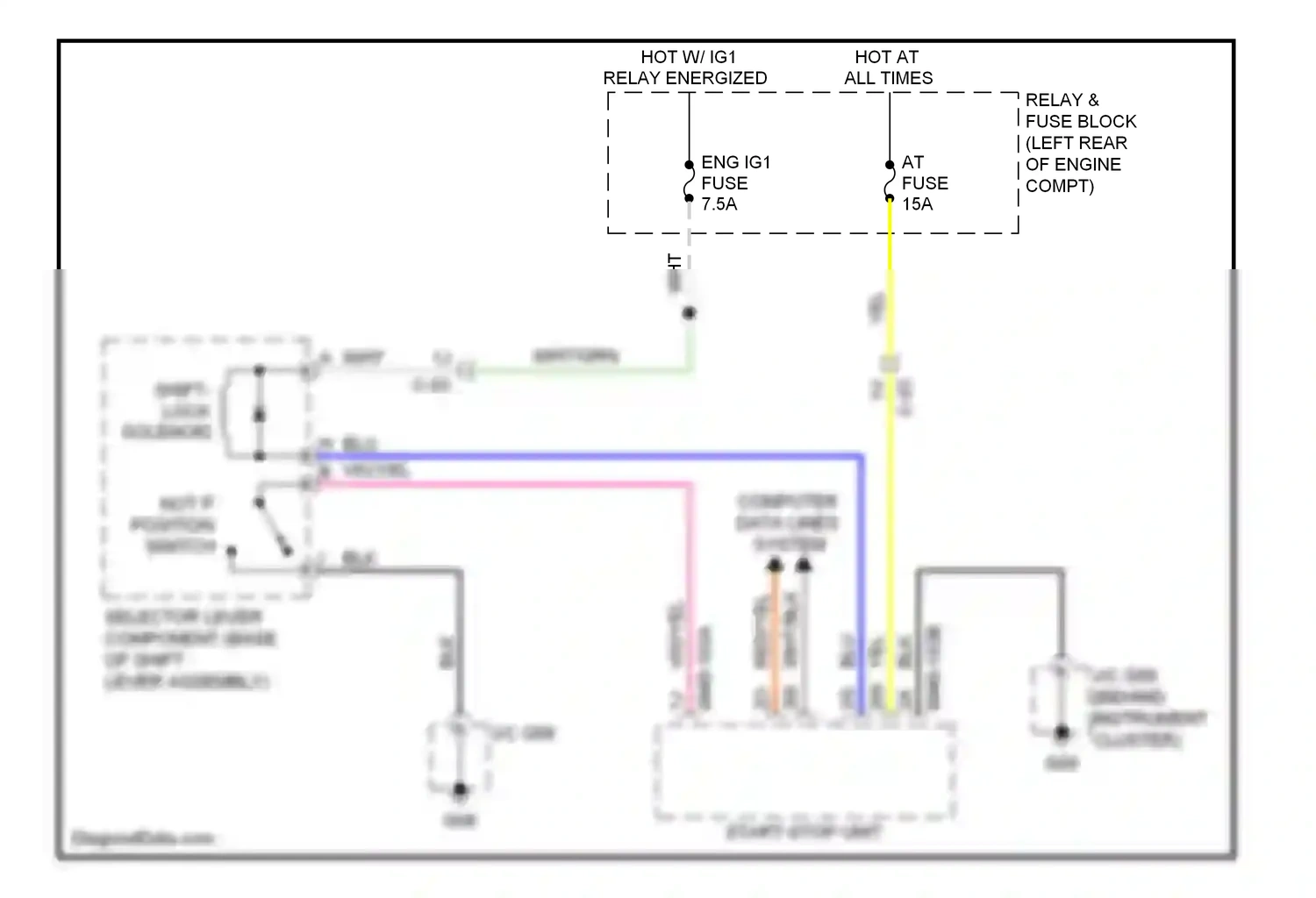 Mazda CX-5 I (2011-2015) start stop unit wiring diagram  (9 of 28)