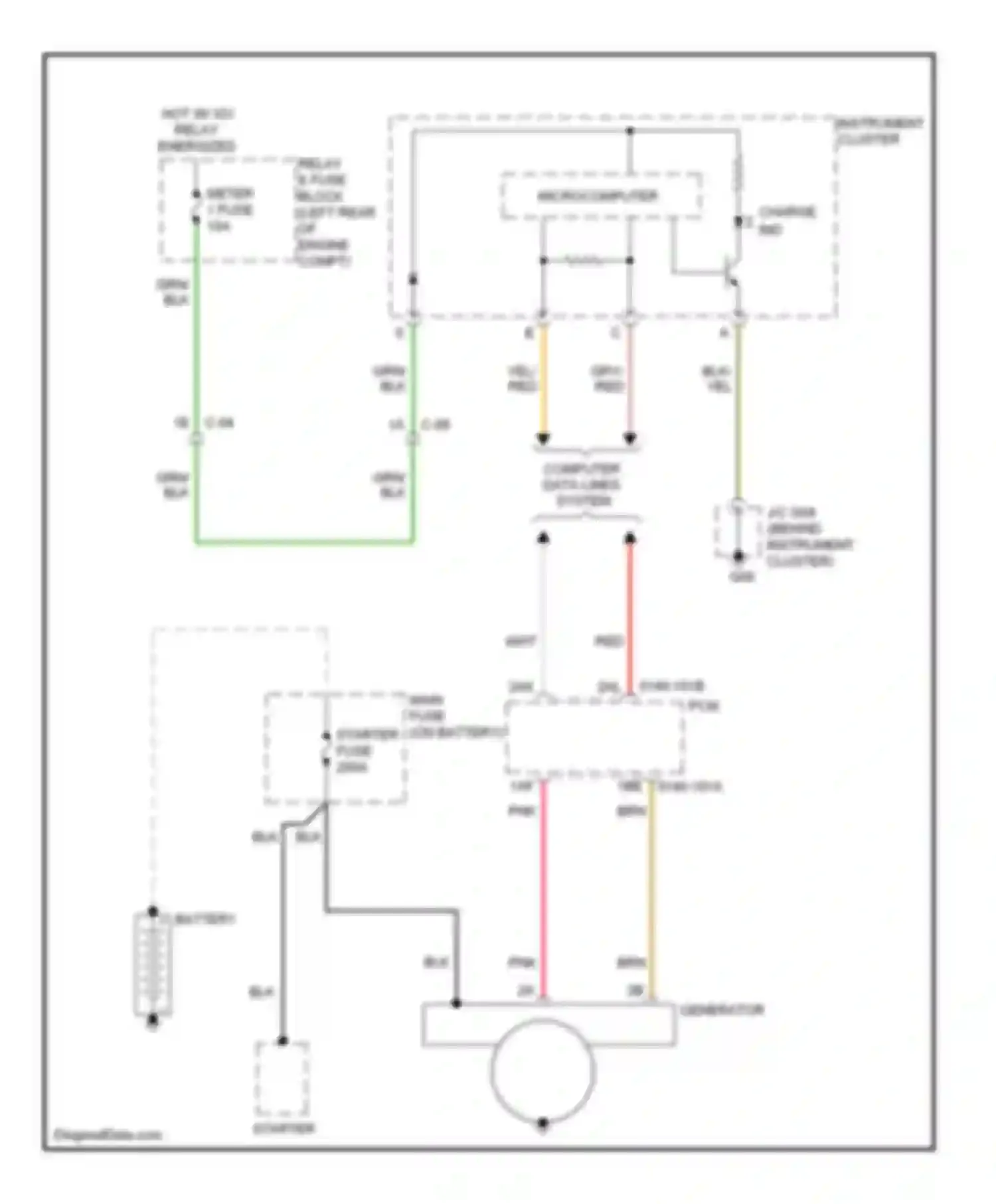 Wiring diagram meter 1 fuse for Mazda CX-5 I (2011-2015)
