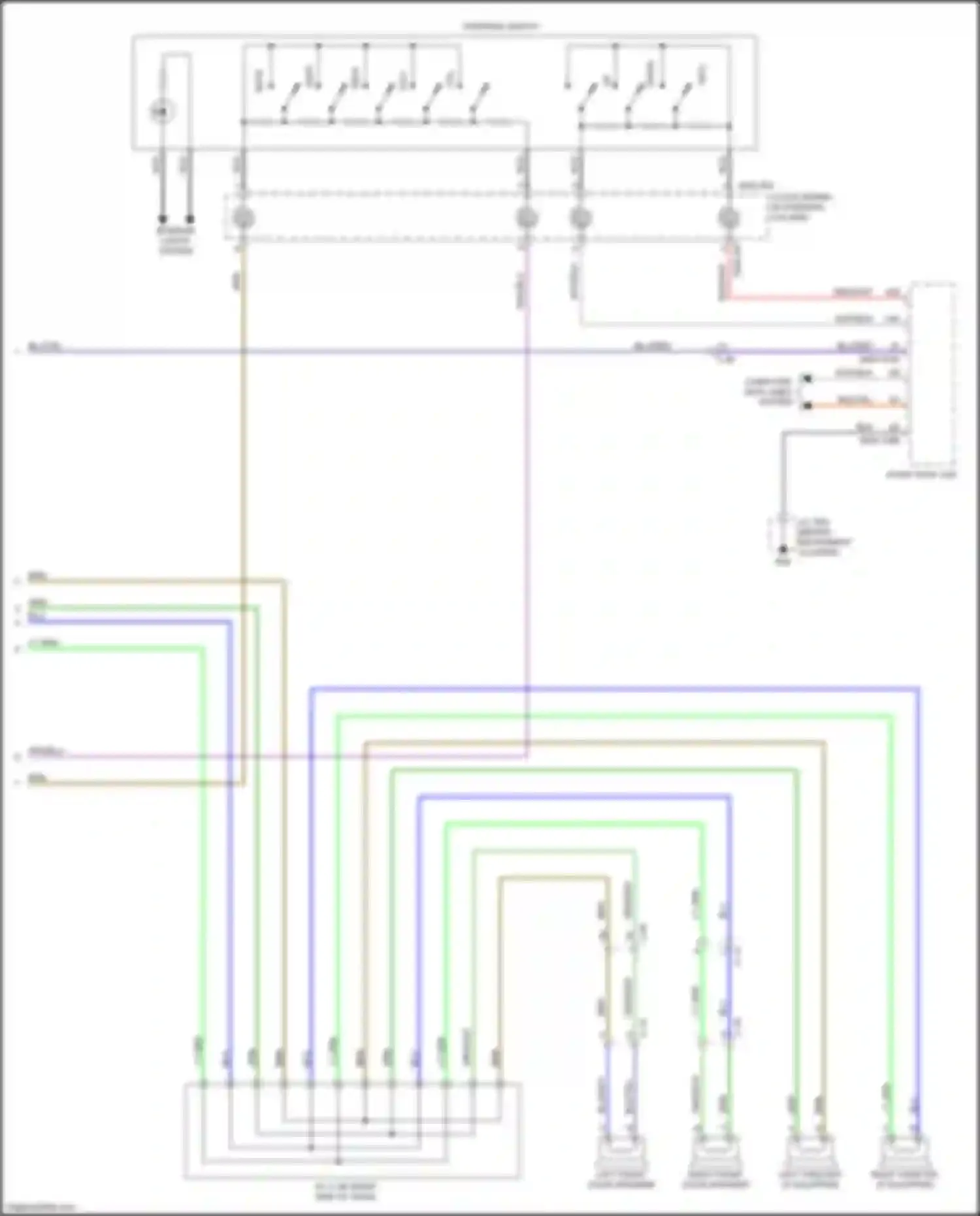 Wiring diagram steering switch for Mazda CX-5 I (2011-2015)