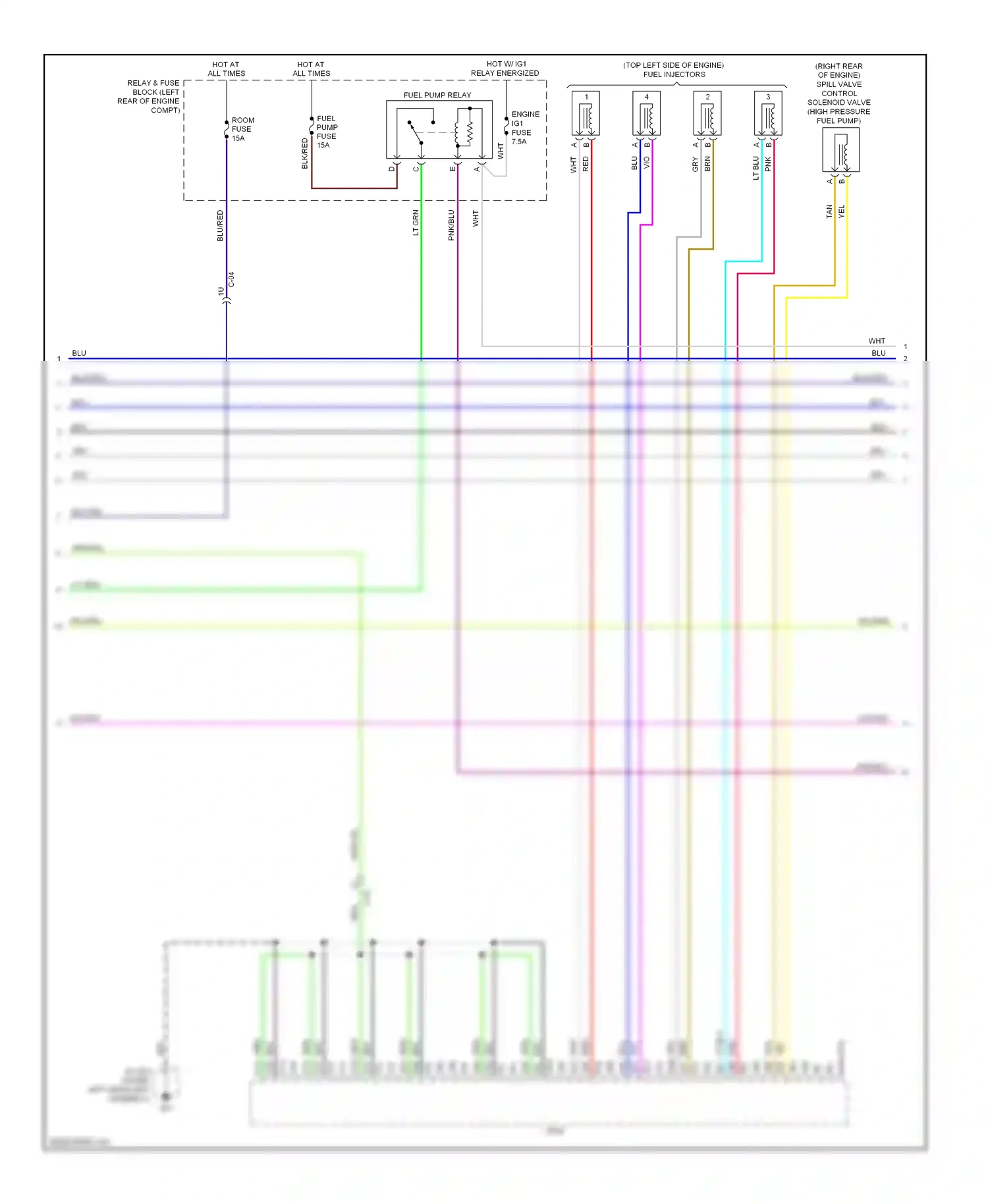 Mazda CX-5 I (2011-2015) vio/wht wiring diagram  (10 of 12)