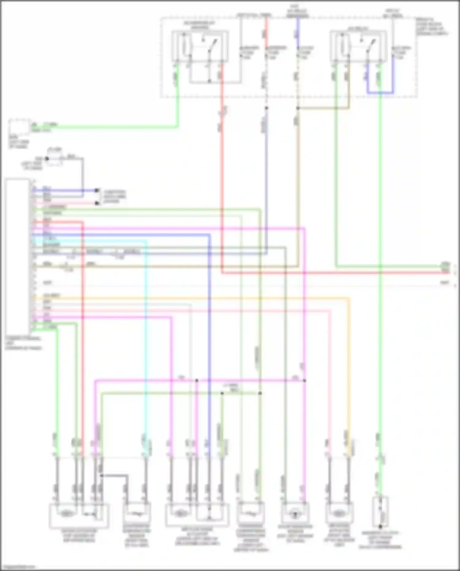 CX-5 Mazda II facelift (2021-2024): Automatic a/c circuit (1 of 2)