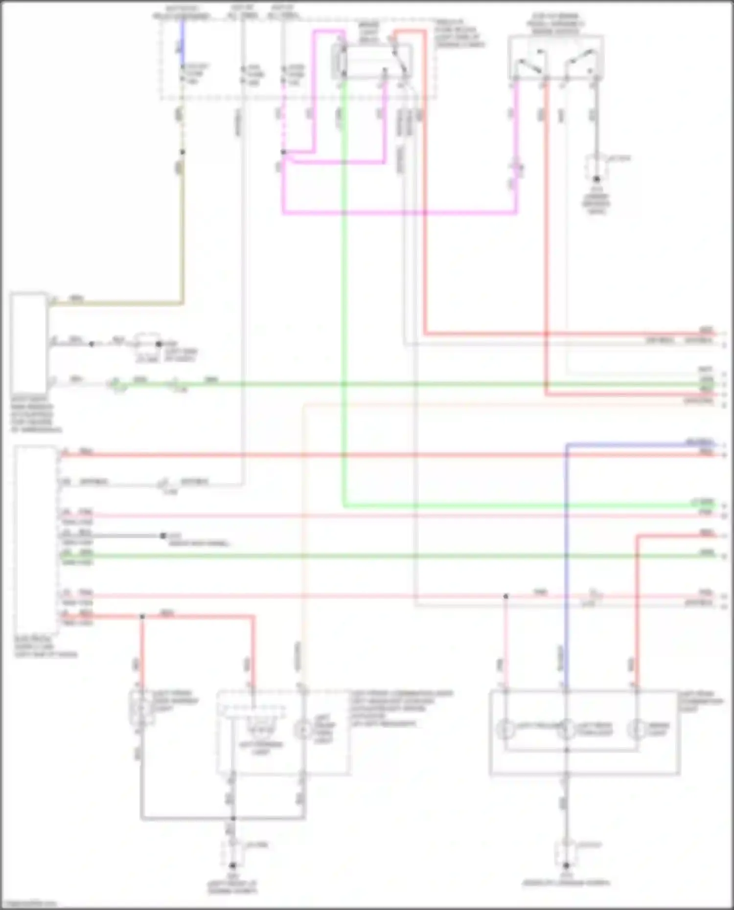 CX-5 Mazda II facelift (2021-2024): Exterior lamps circuit (1 of 3)