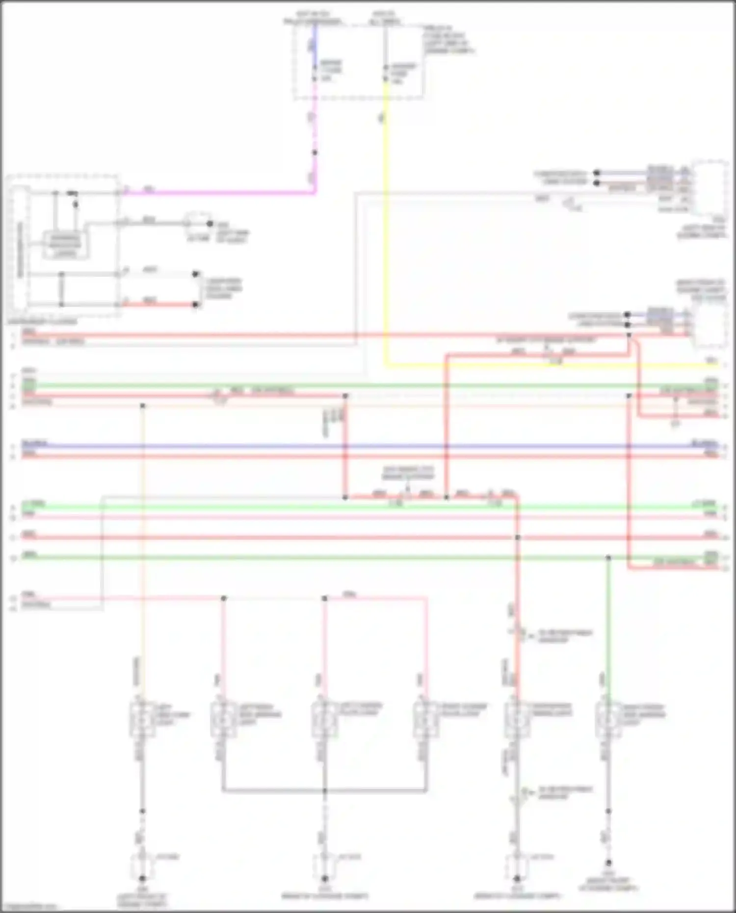 CX-5 Mazda II facelift (2021-2024): Exterior lamps circuit (2 of 3)
