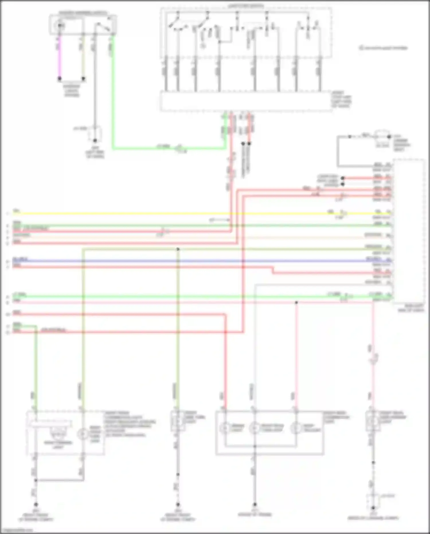 CX-5 Mazda II facelift (2021-2024): Exterior lamps circuit (3 of 3)