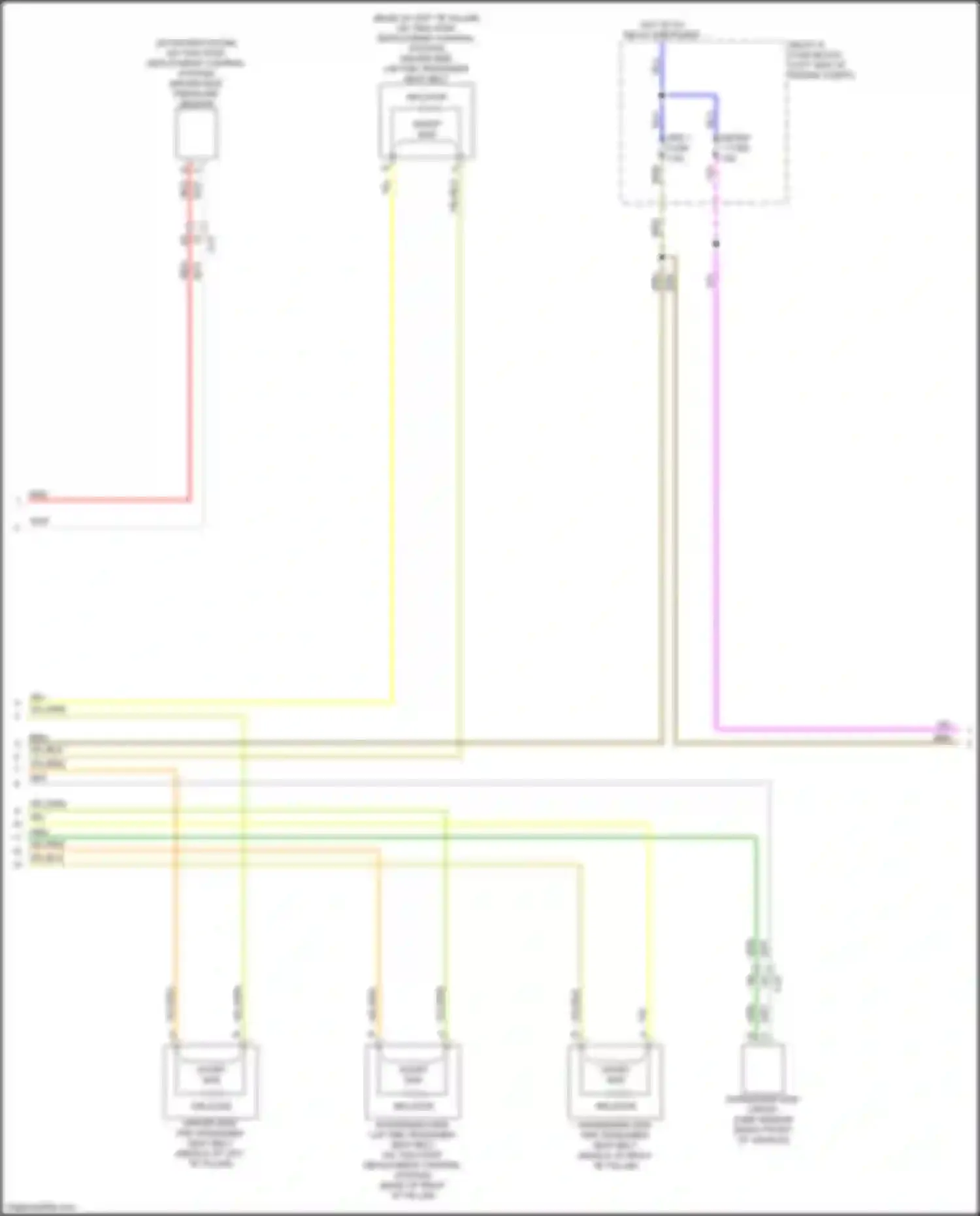 CX-5 Mazda II facelift (2021-2024): Supplemental restraints circuit (2 of 3)