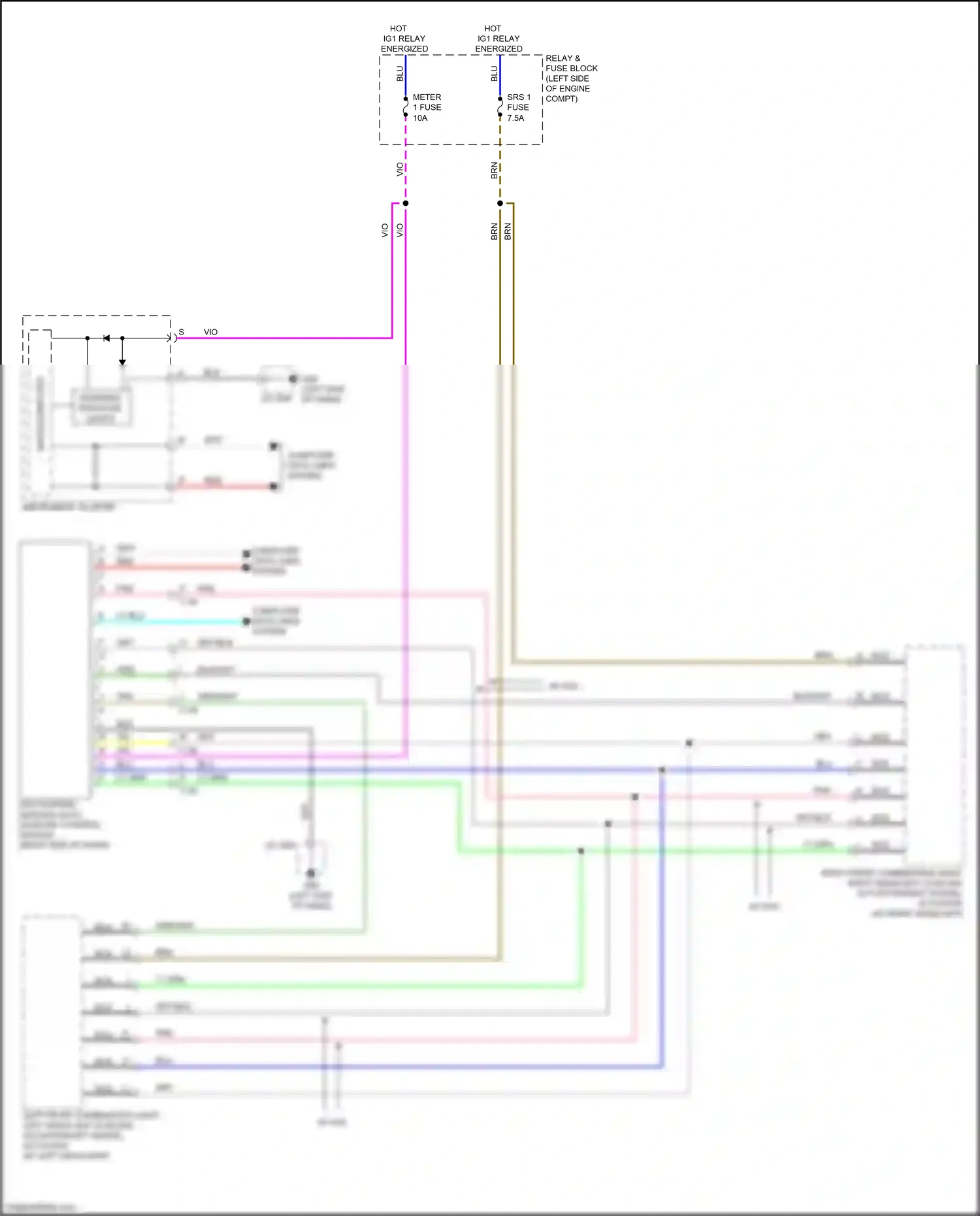 Wiring diagram afs control module/ auto leveling control module for Mazda CX-5 II facelift (2021-2024) (3 of 5)
