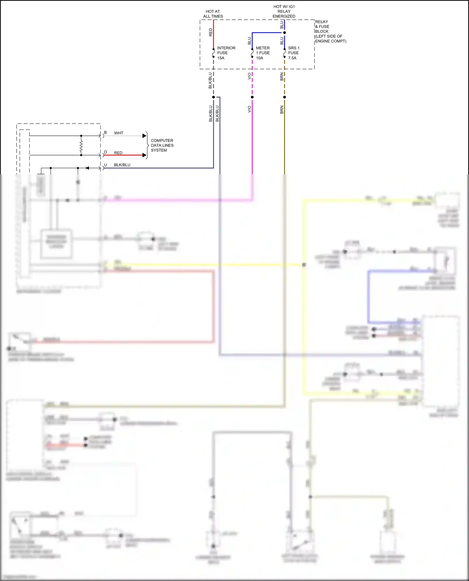 Wiring diagram blk for Mazda CX-5 II facelift (2021-2024) (78 of 83)