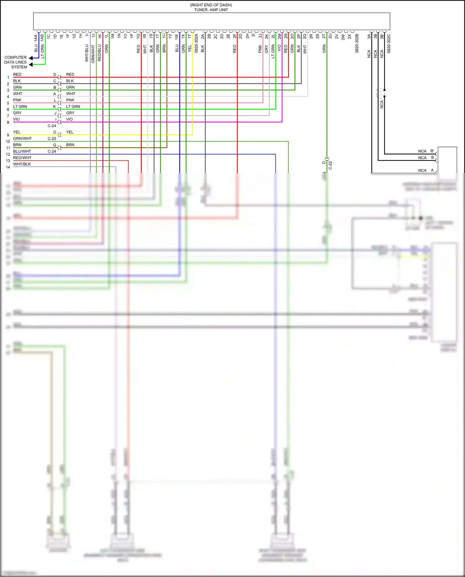 Wiring diagram blk/blu for Mazda CX-5 II facelift (2021-2024) (8 of 58)