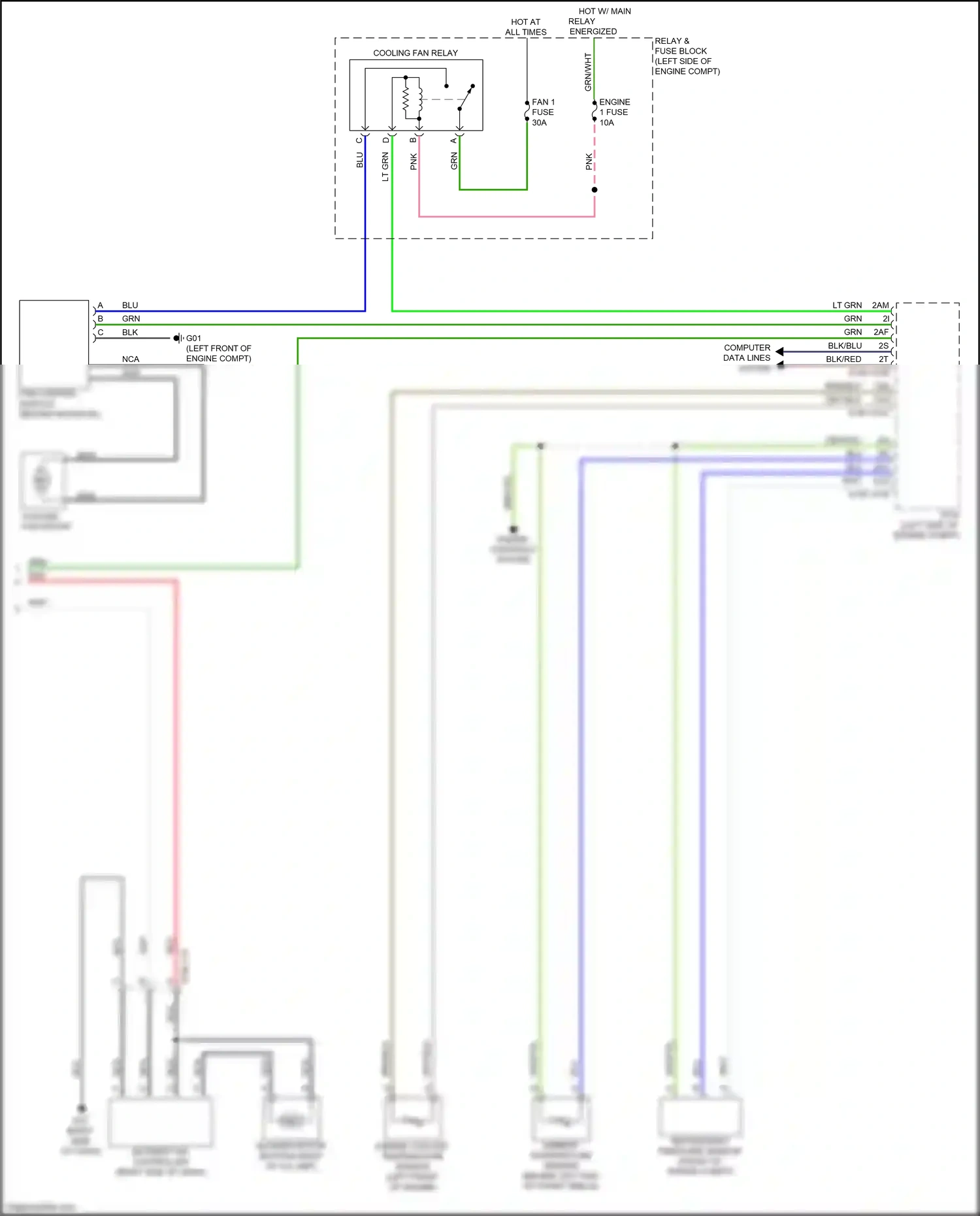 Wiring diagram blower fan controller for Mazda CX-5 II facelift (2021-2024) (3 of 3)