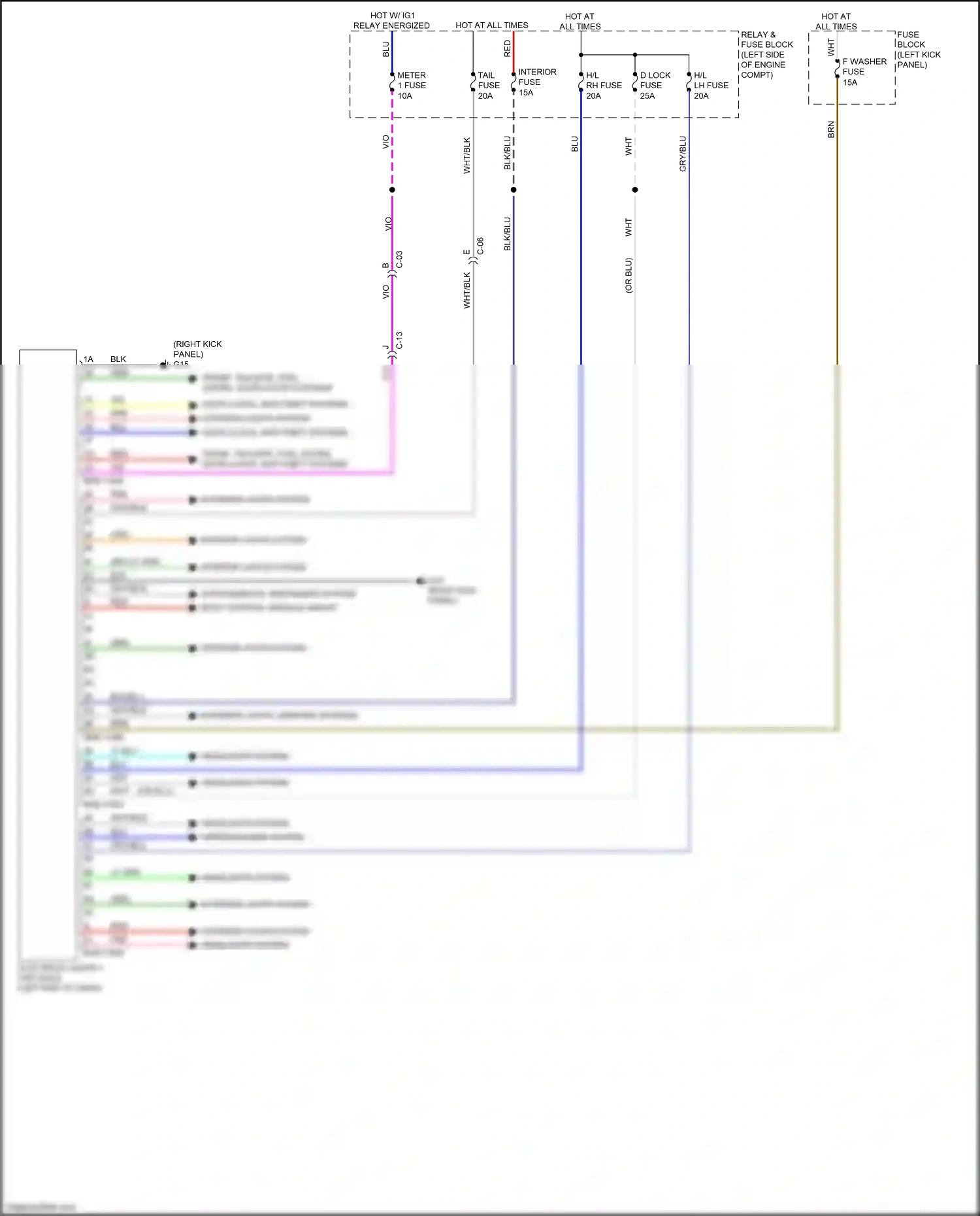 Wiring diagram body control module circuit for Mazda CX-5 II facelift (2021-2024) (1 of 1)