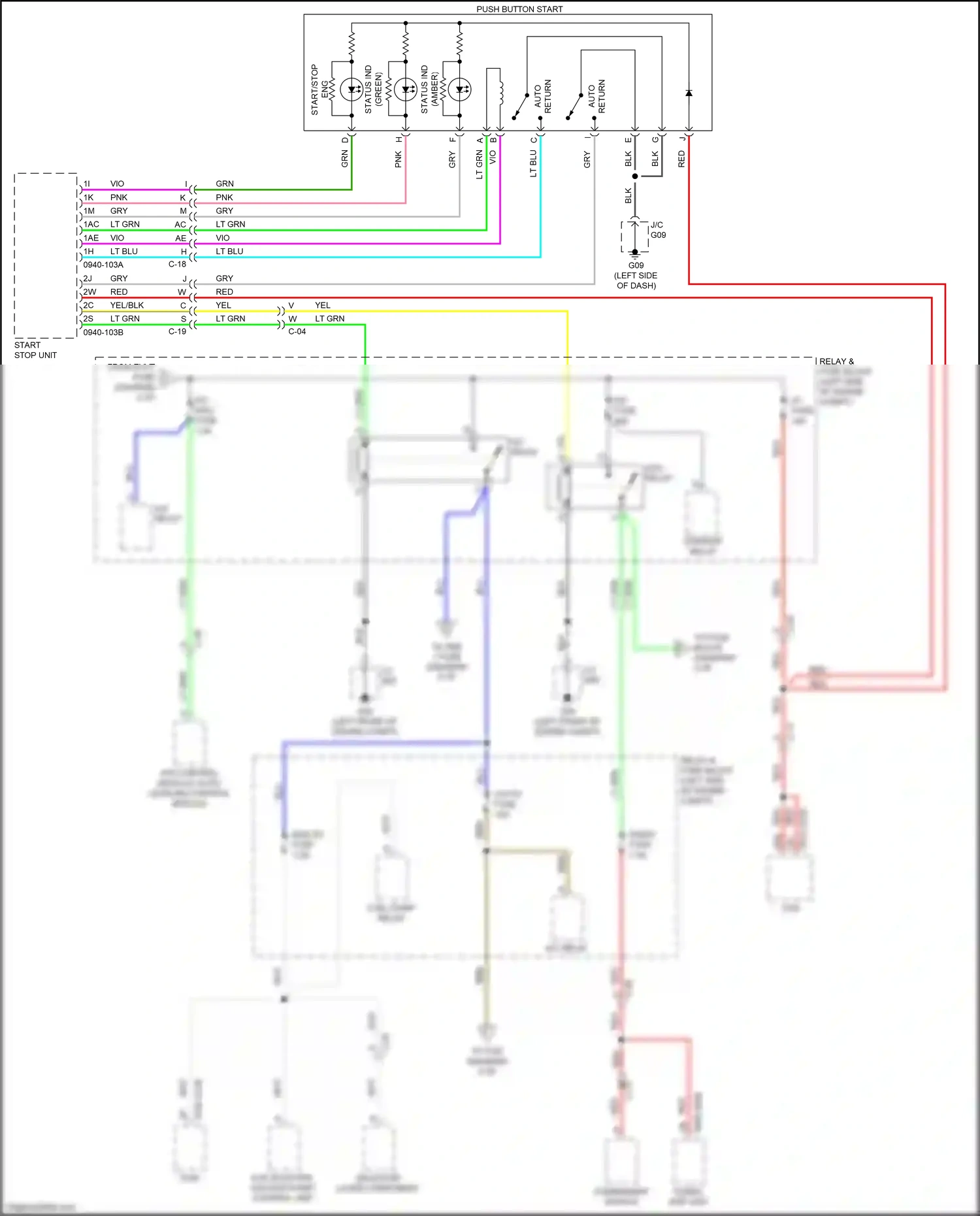 Wiring diagram commander switch for Mazda CX-5 II facelift (2021-2024) (3 of 3)