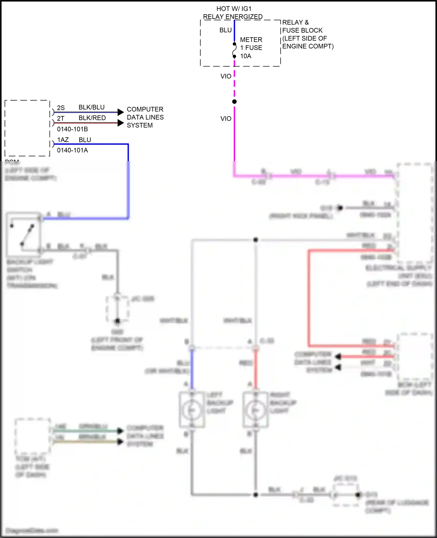 Wiring diagram computer data lines system for Mazda CX-5 II facelift (2021-2024) (33 of 61)