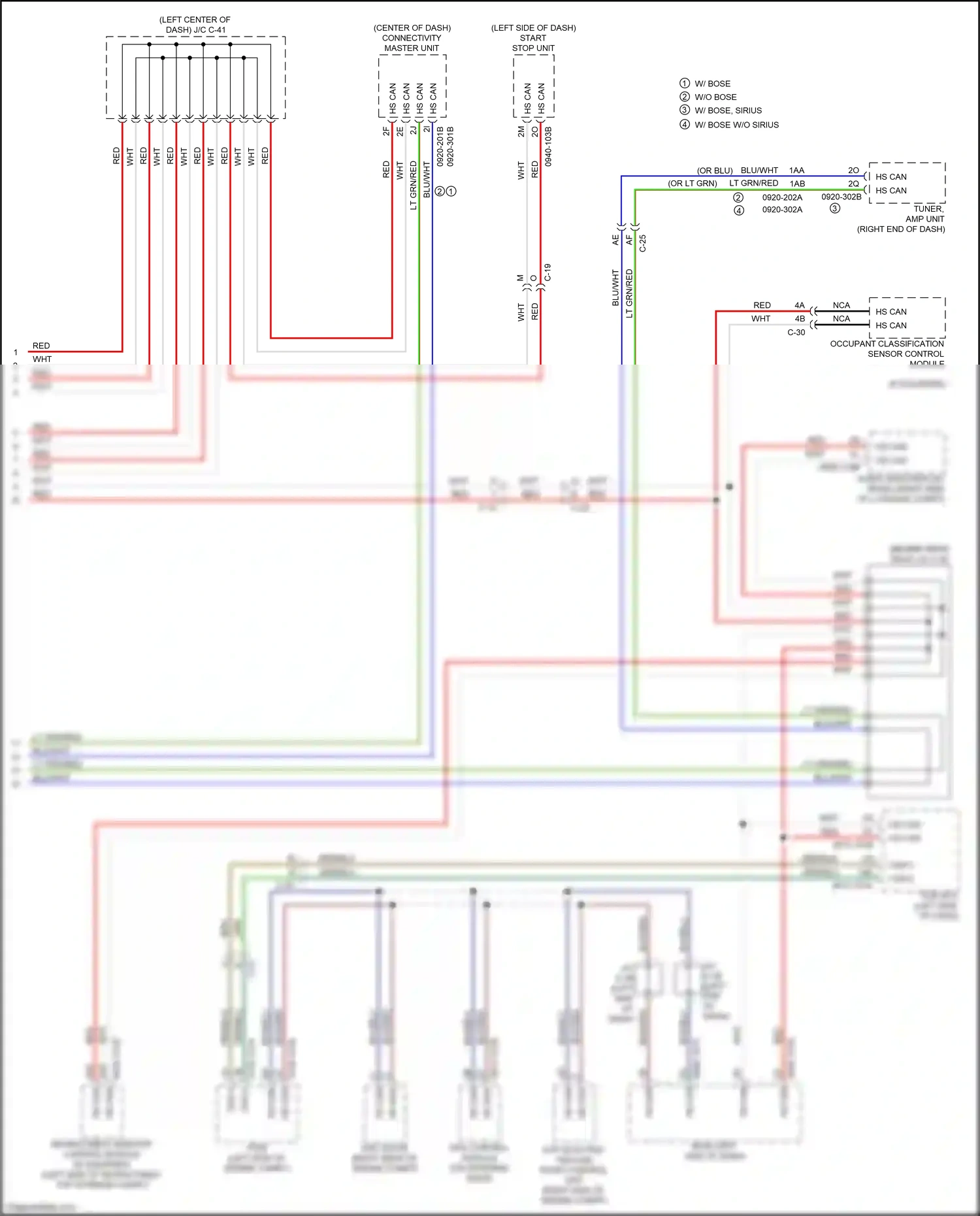Wiring diagram red for Mazda CX-5 II facelift (2021-2024) (72 of 76)