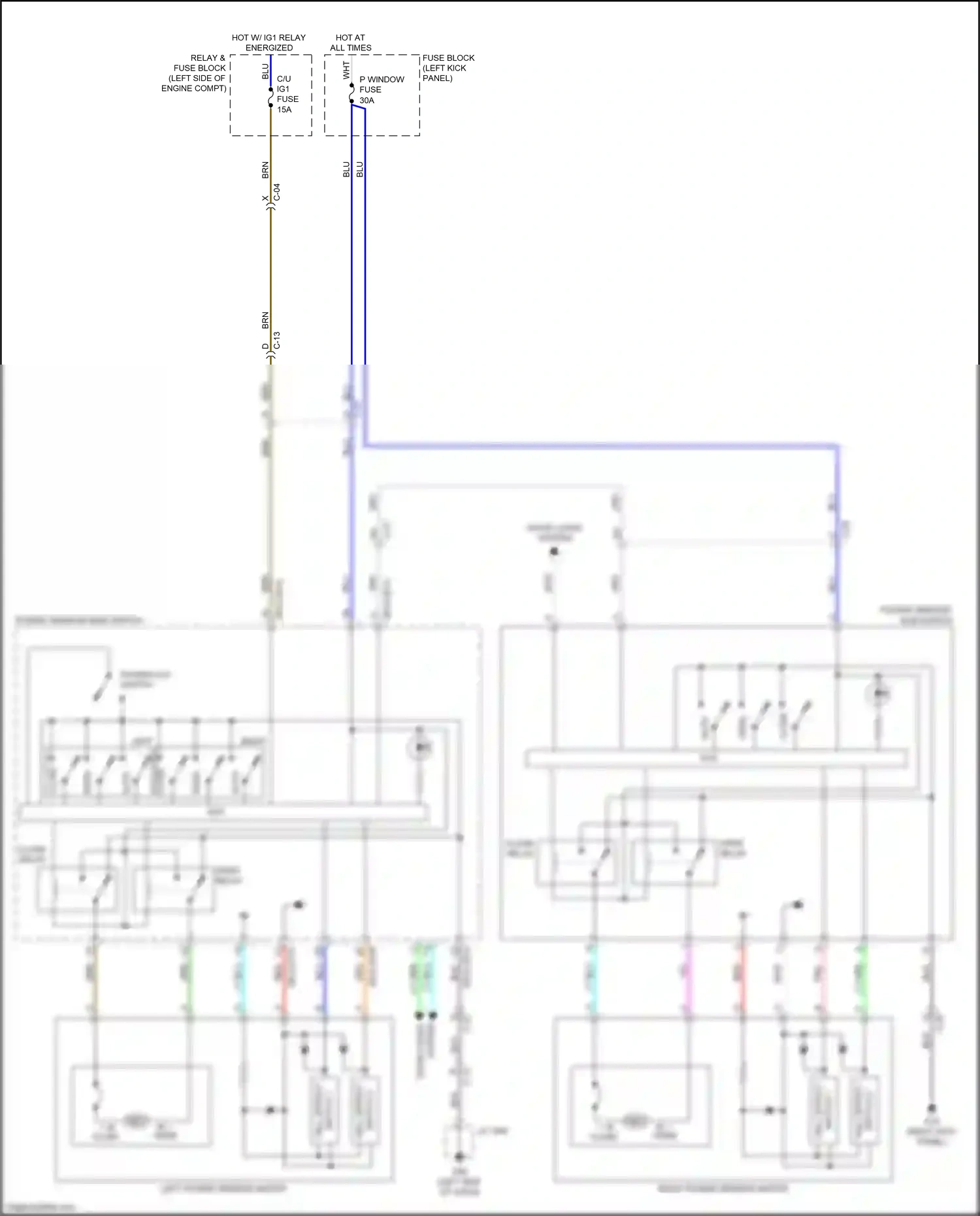 Wiring diagram red for Mazda CX-5 II facelift (2021-2024) (51 of 76)