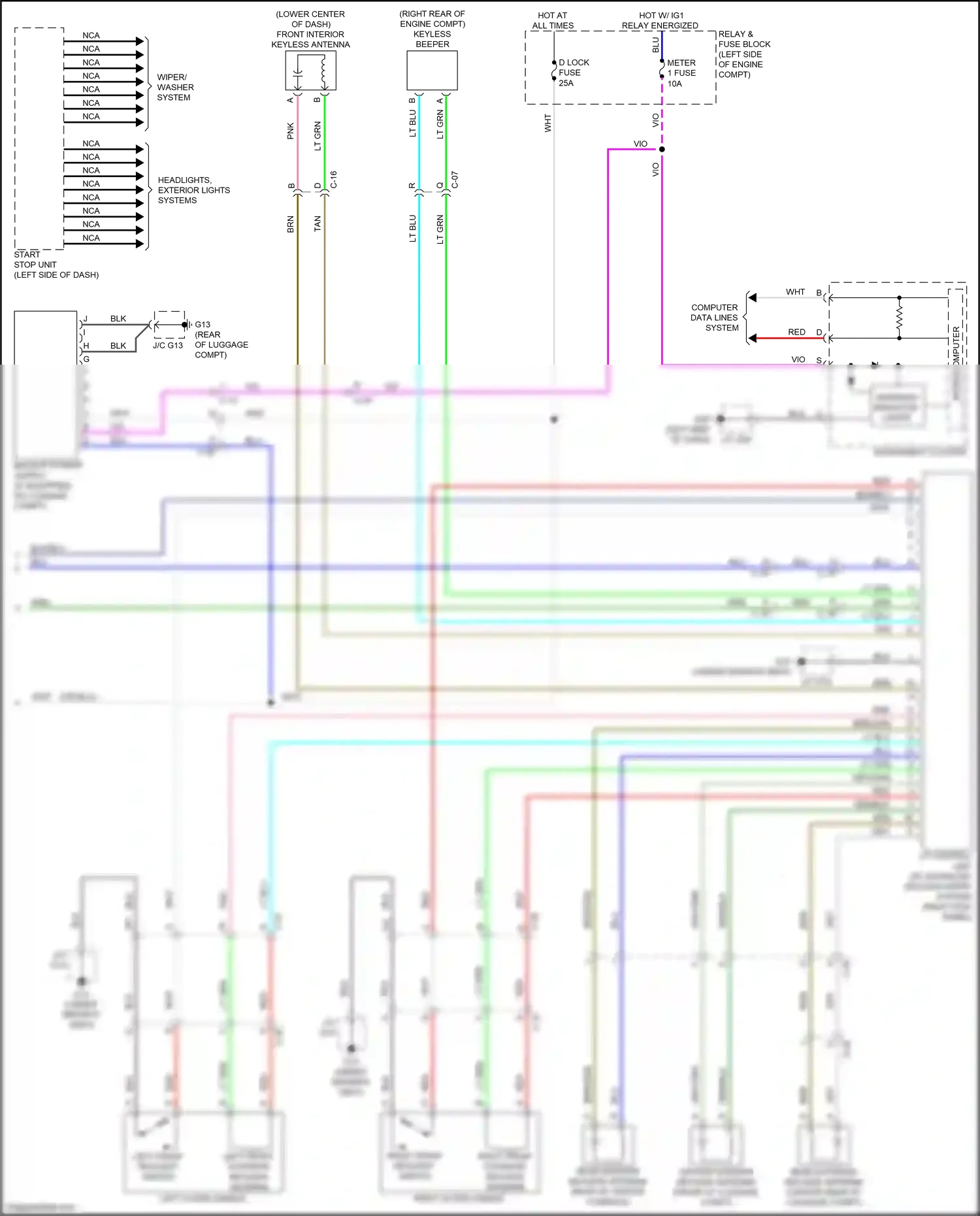 Wiring diagram red for Mazda CX-5 II facelift (2021-2024) (23 of 76)