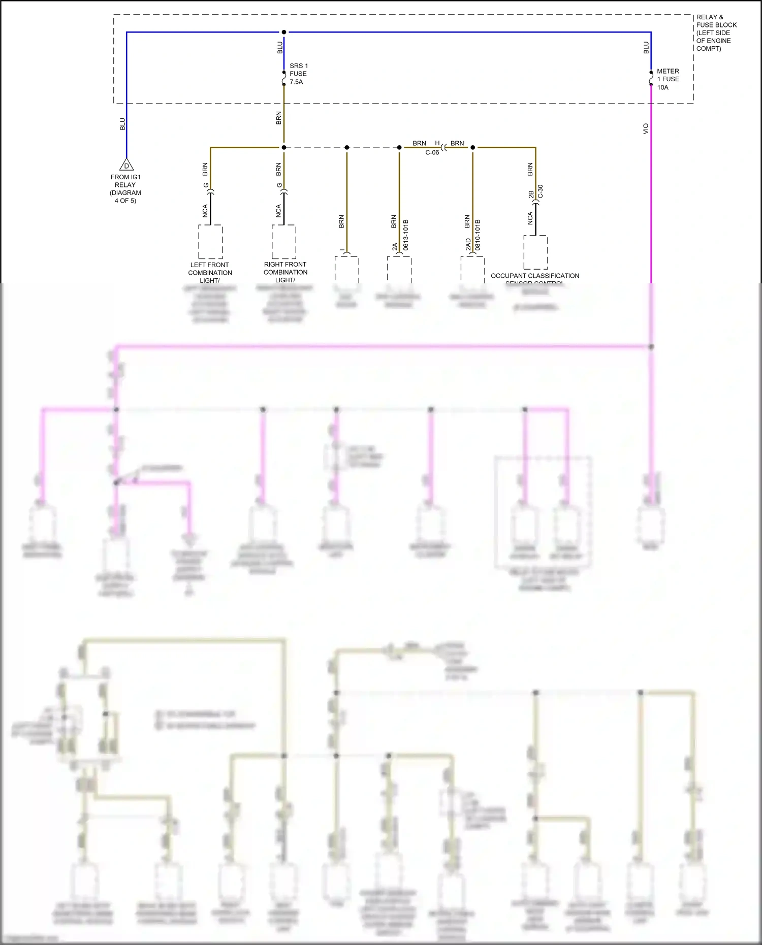 Wiring diagram sas control module for Mazda CX-5 II facelift (2021-2024) (3 of 4)