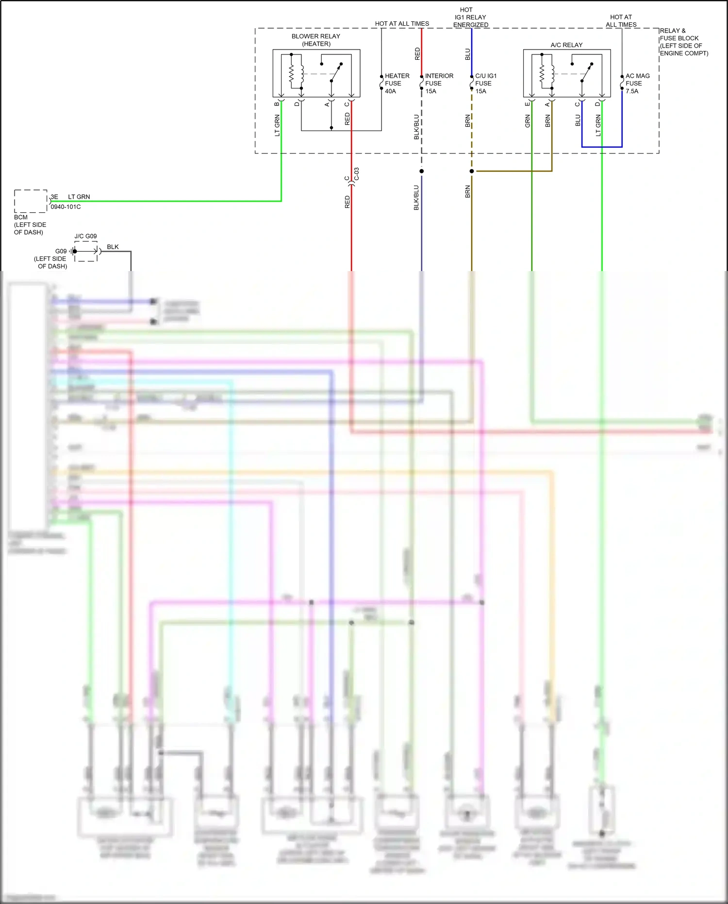 Wiring diagram solar radiation sensor for Mazda CX-5 II facelift (2021-2024) (1 of 1)