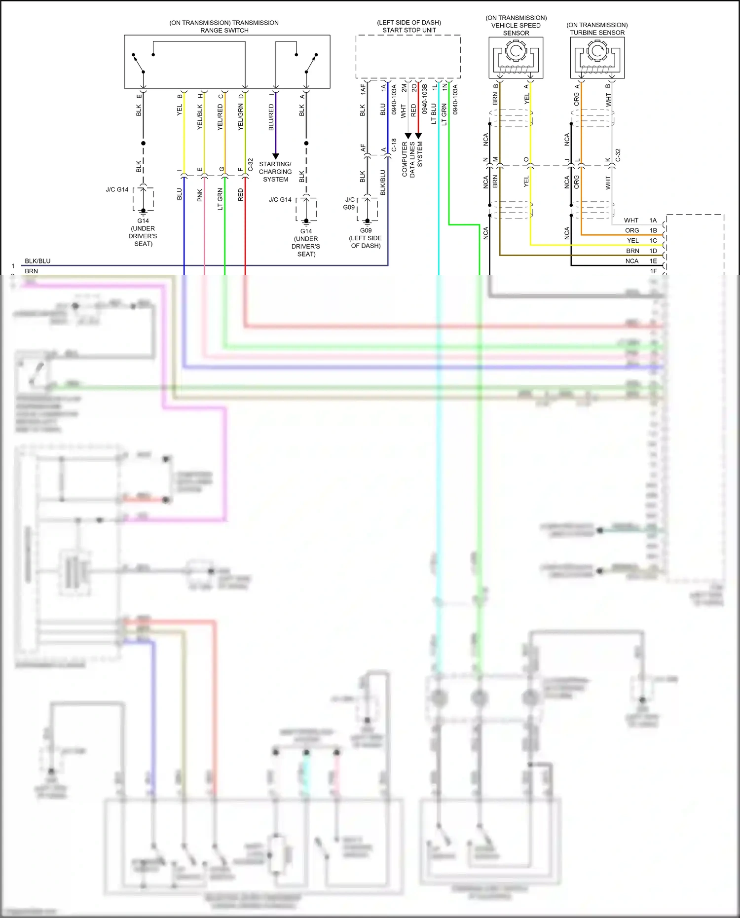 Wiring diagram starting/ charging system for Mazda CX-5 II facelift (2021-2024) (1 of 3)