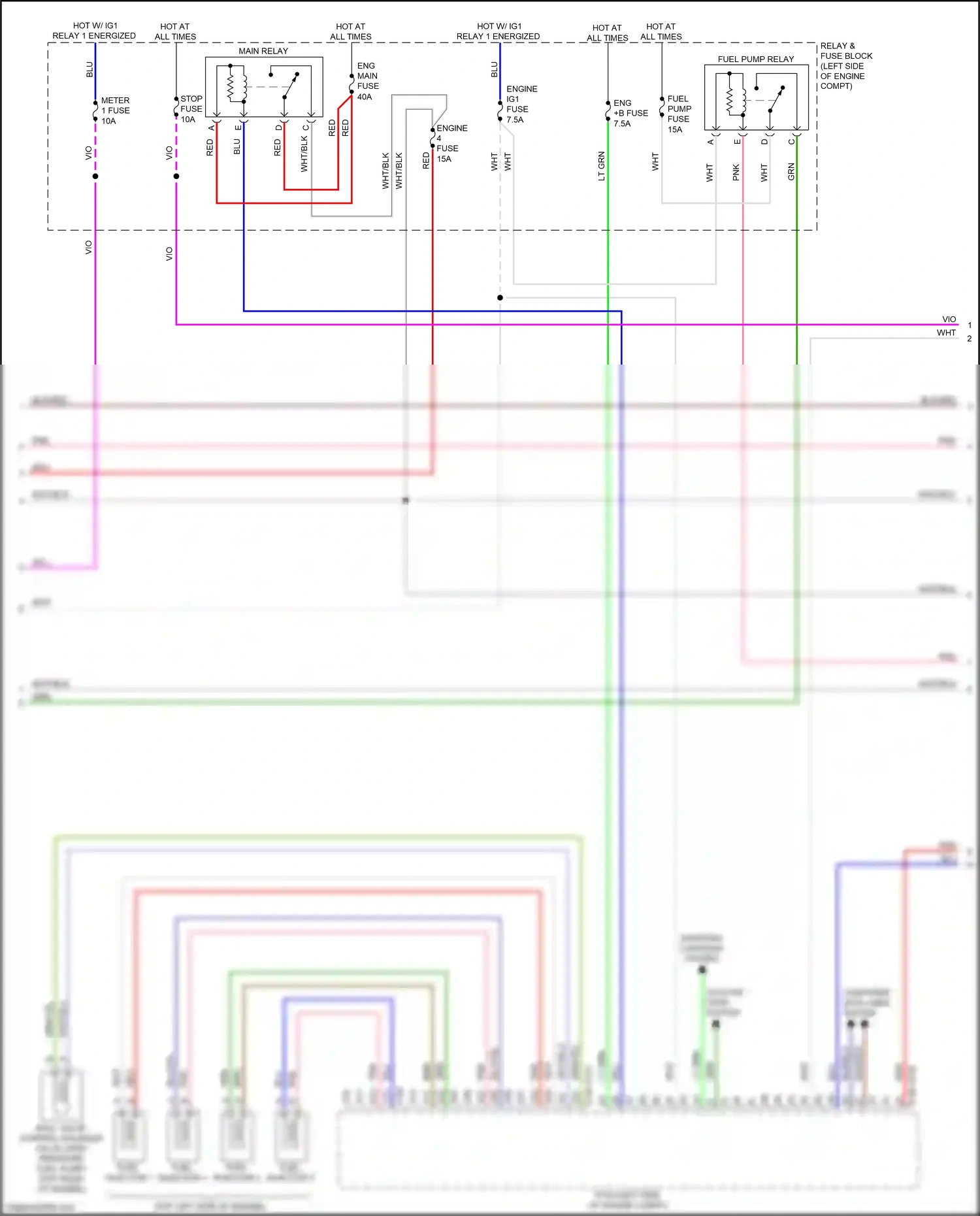 Wiring diagram starting/ charging system for Mazda CX-5 II facelift (2021-2024) (3 of 3)