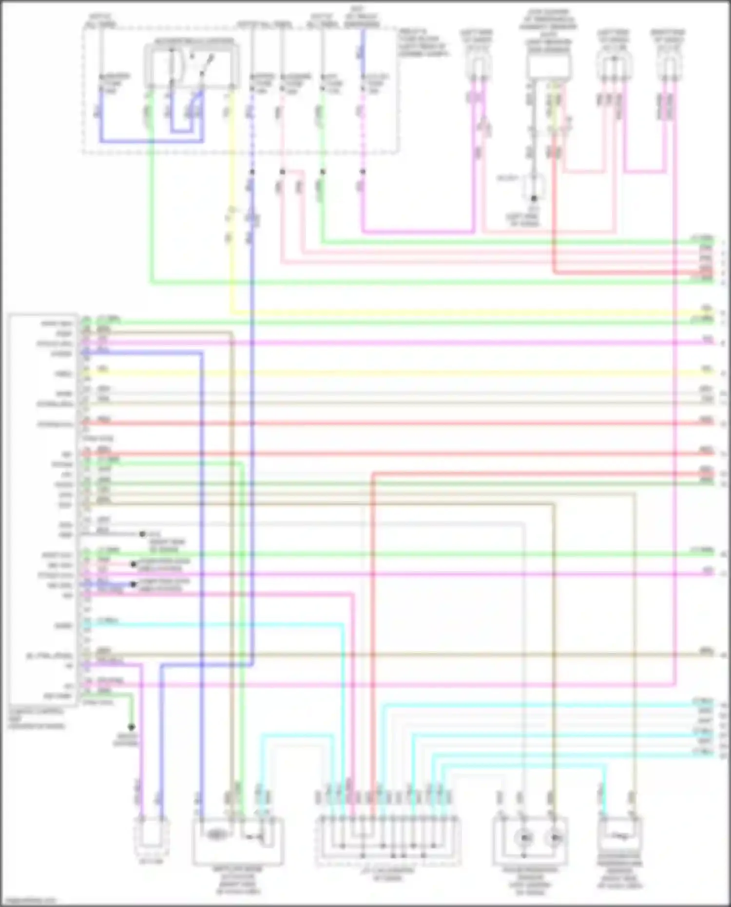 Car Wiring Diagrams for CX-5 Mazda II (2017-2022): 2.5l skyactiv, automatic a/c circuit (1 of 3)