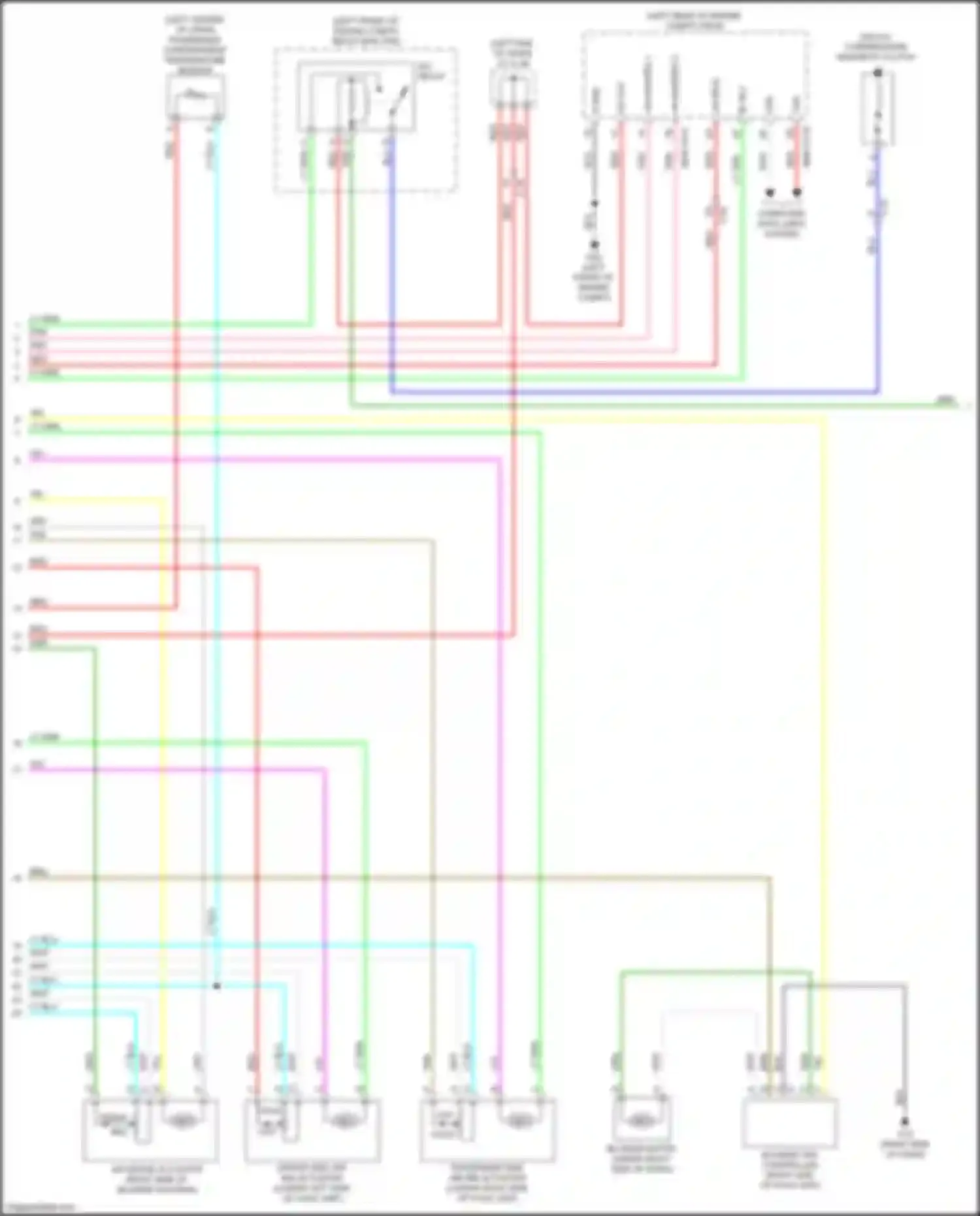 Car Wiring Diagrams for CX-5 Mazda II (2017-2022): 2.5l skyactiv, automatic a/c circuit (2 of 3)