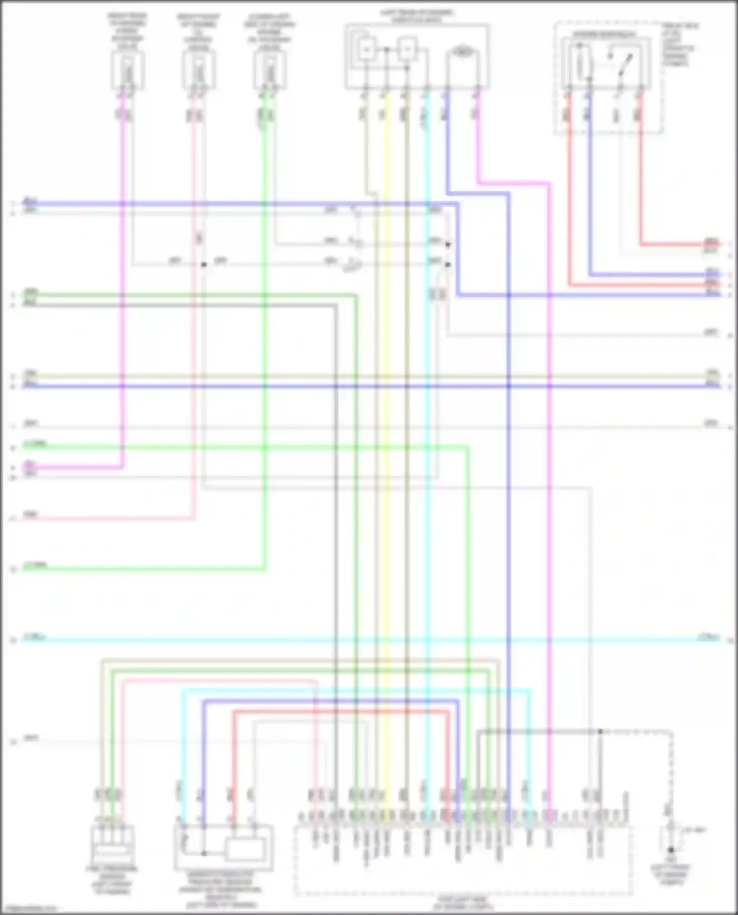 Car Wiring Diagrams for CX-5 Mazda II (2017-2022): Wiring diagram engine performance 2.5l skyactiv, w/o coolant control valve (2 of 5)