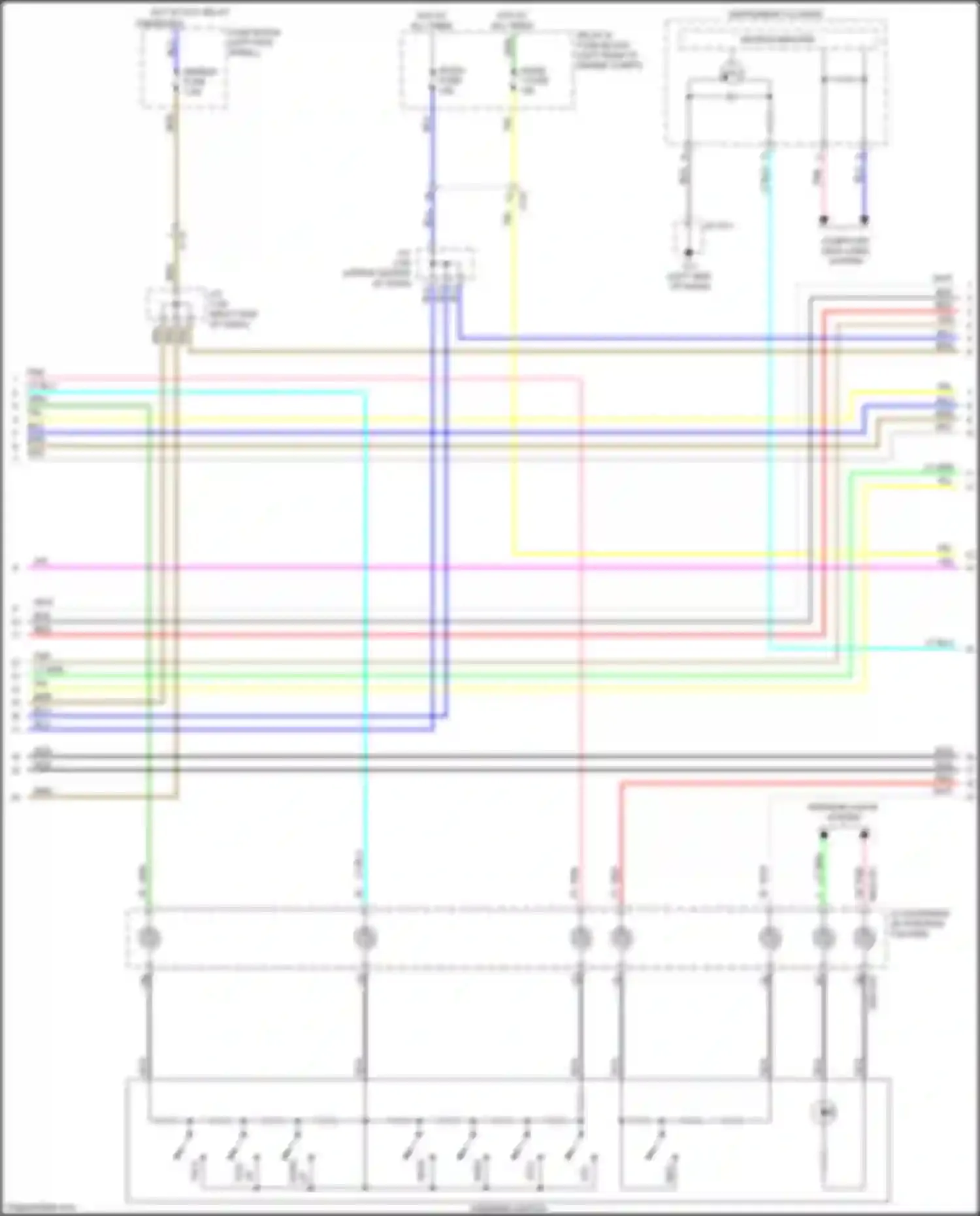 Car Wiring Diagrams for CX-5 Mazda II (2017-2022): Navigation circuit, w/o bose 20-pin (2 of 3)