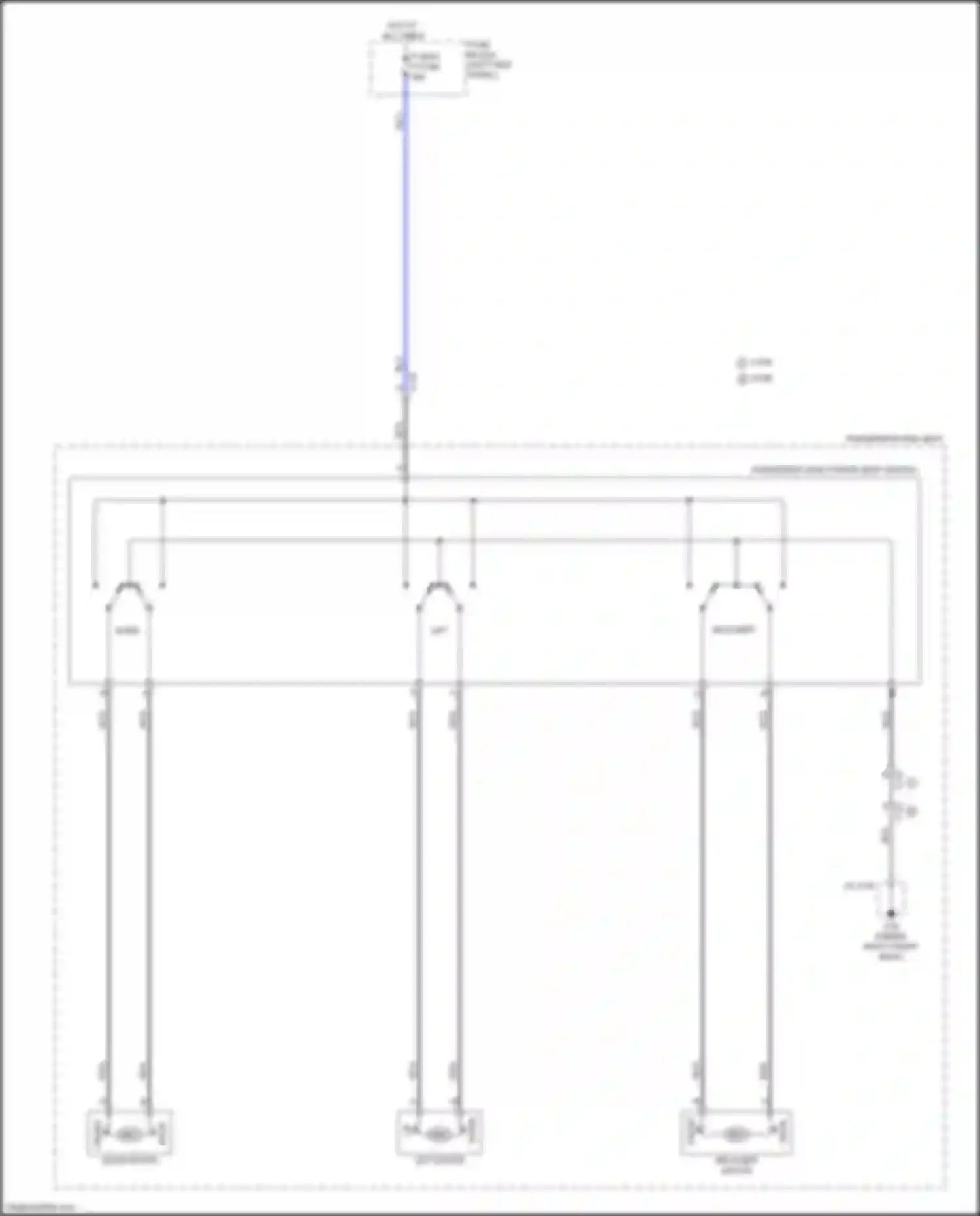 Car Wiring Diagrams for CX-5 Mazda II (2017-2022): Passenger power seat circuit