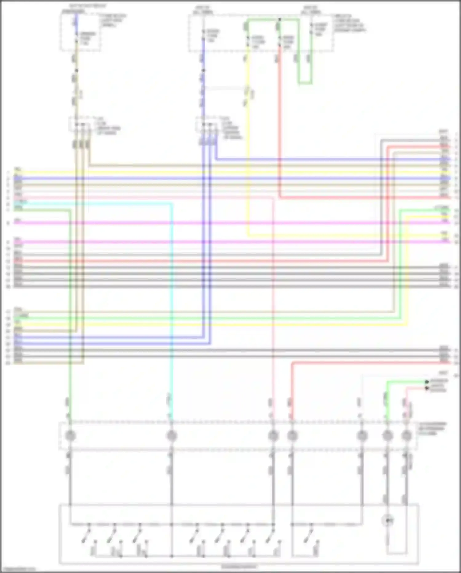 Car Wiring Diagrams for CX-5 Mazda II (2017-2022): Radio circuit, w/ bose 20-pin (2 of 4)