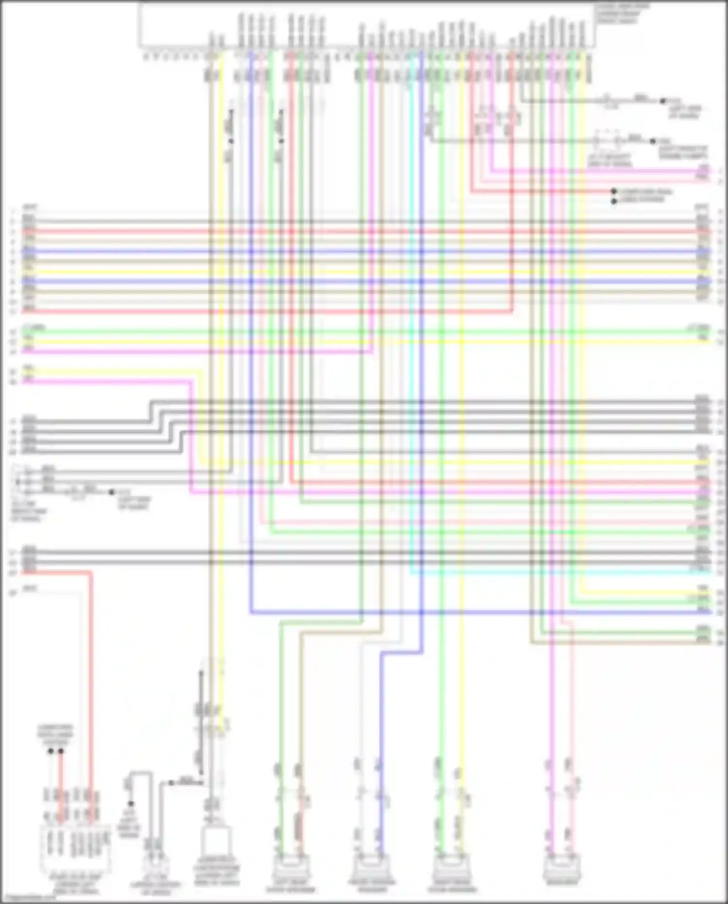 Car Wiring Diagrams for CX-5 Mazda II (2017-2022): Radio circuit, w/ bose 20-pin (3 of 4)