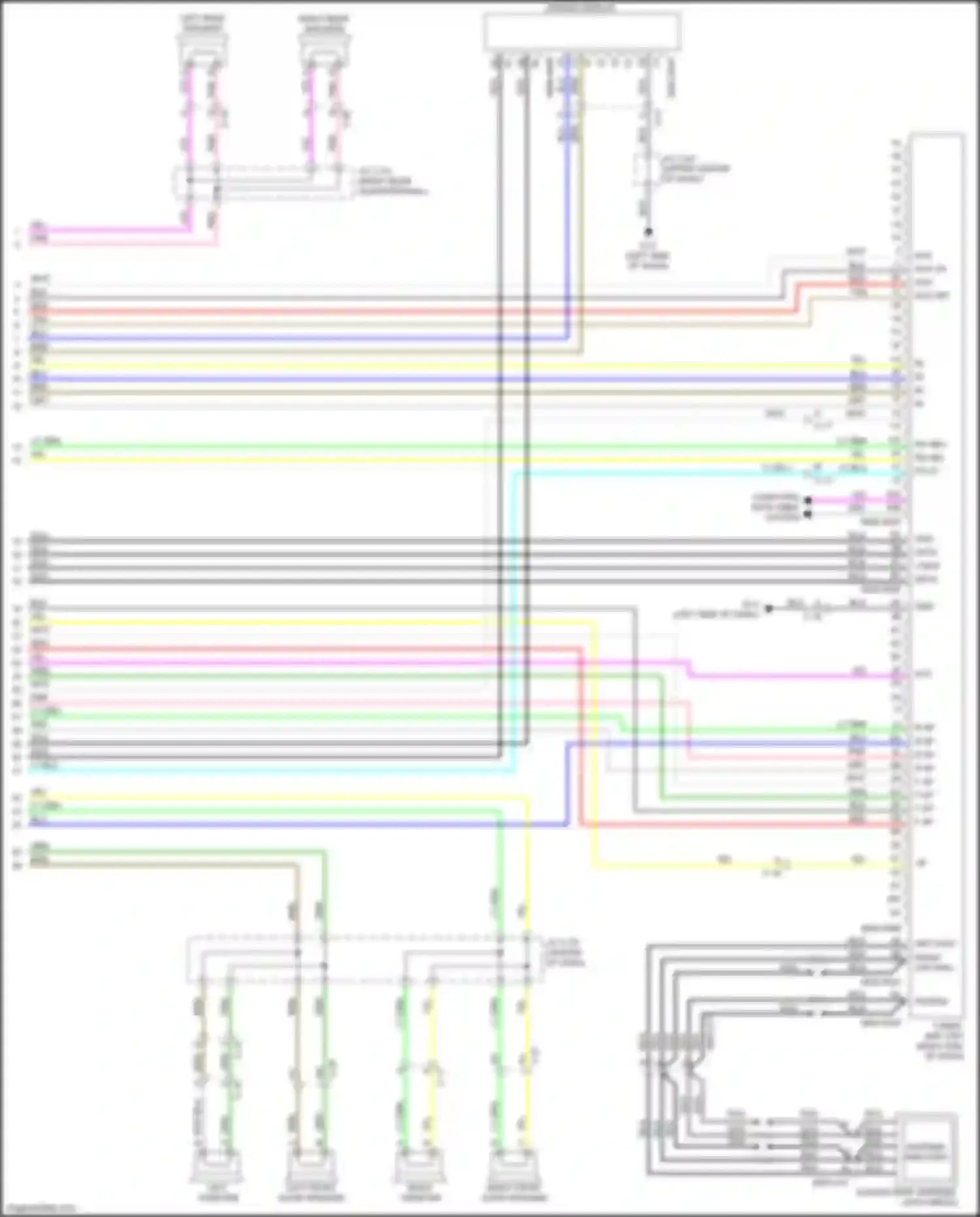 Car Wiring Diagrams for CX-5 Mazda II (2017-2022): Radio circuit, w/ bose 20-pin (4 of 4)