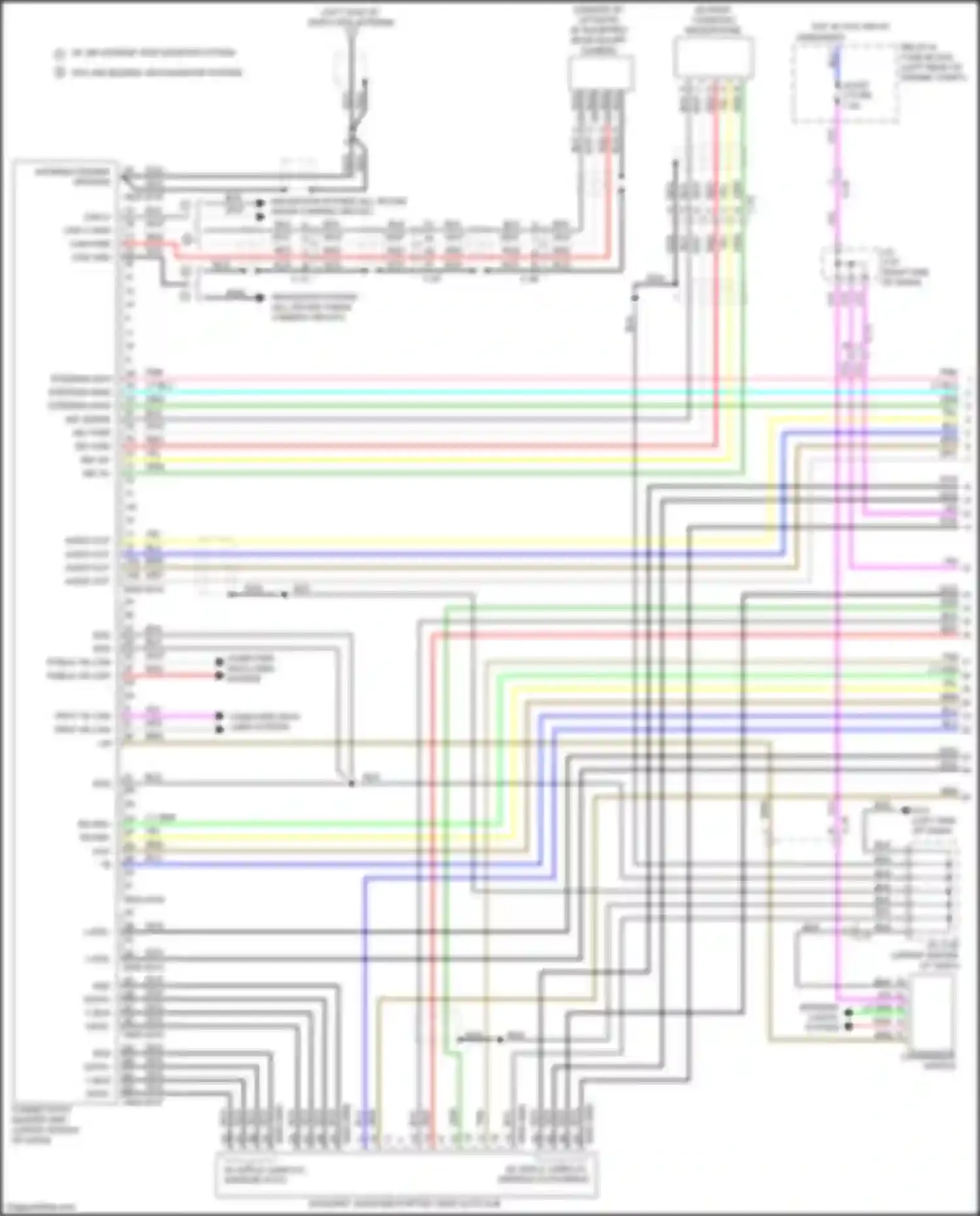 Car Wiring Diagrams for CX-5 Mazda II (2017-2022): Radio circuit, w/ bose 24-pin (1 of 4)