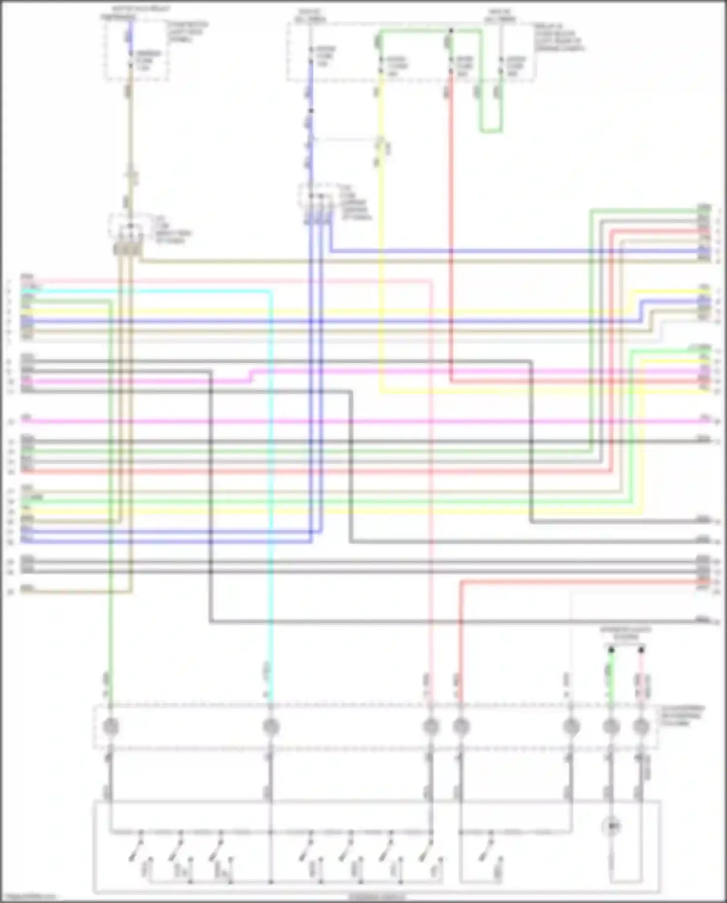 Car Wiring Diagrams for CX-5 Mazda II (2017-2022): Radio circuit, w/ bose 24-pin (2 of 4)