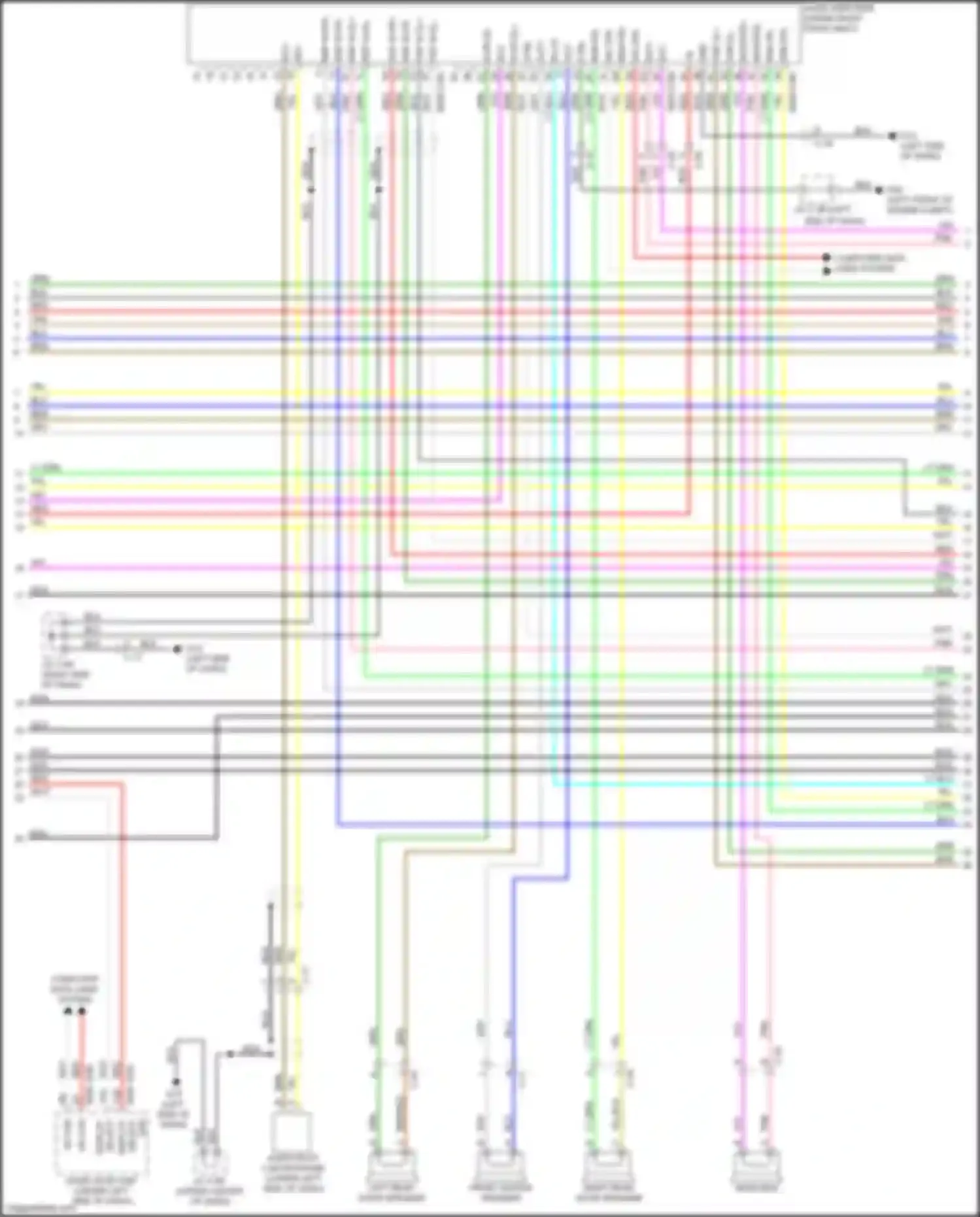 Car Wiring Diagrams for CX-5 Mazda II (2017-2022): Radio circuit, w/ bose 24-pin (3 of 4)
