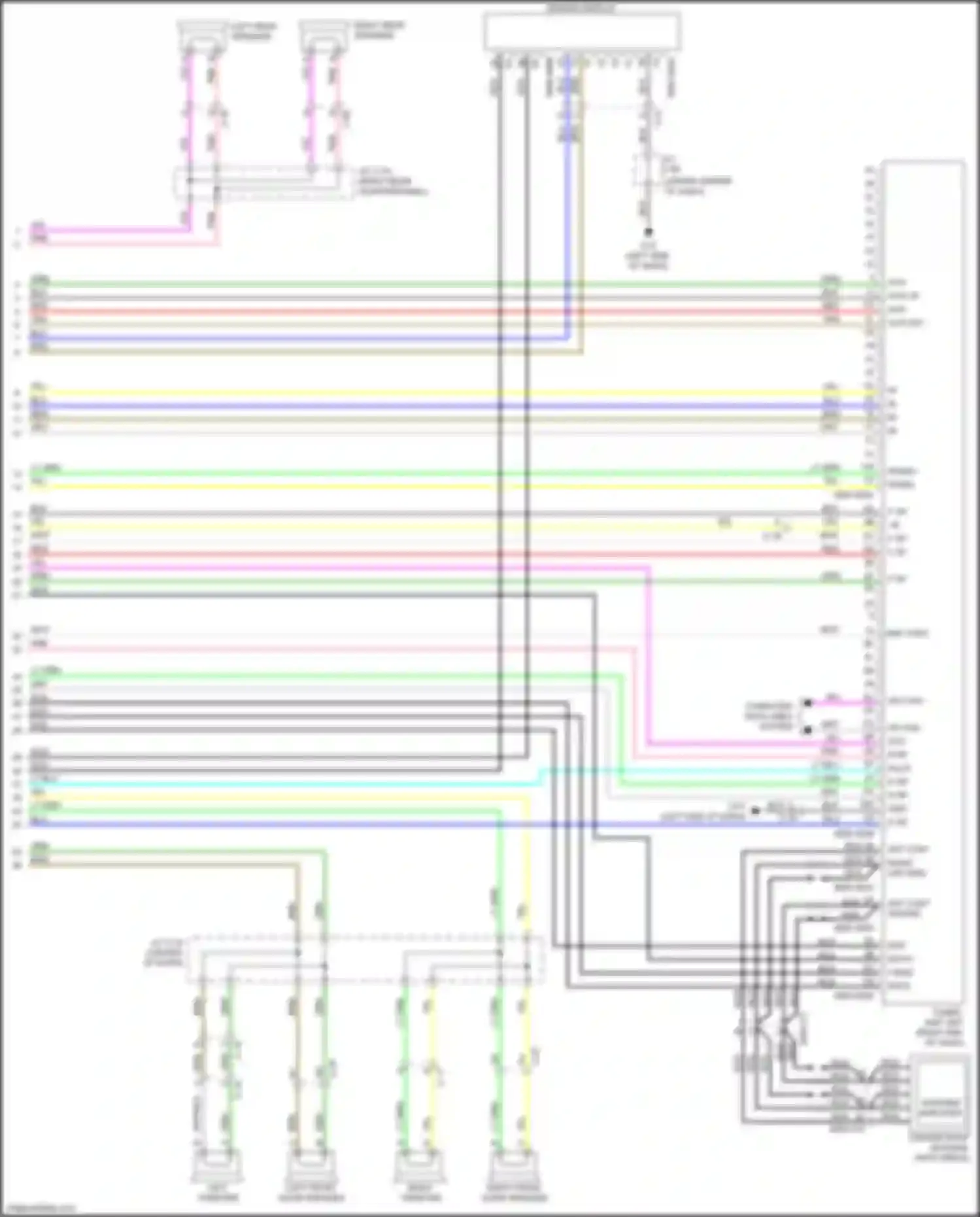 Car Wiring Diagrams for CX-5 Mazda II (2017-2022): Radio circuit, w/ bose 24-pin (4 of 4)