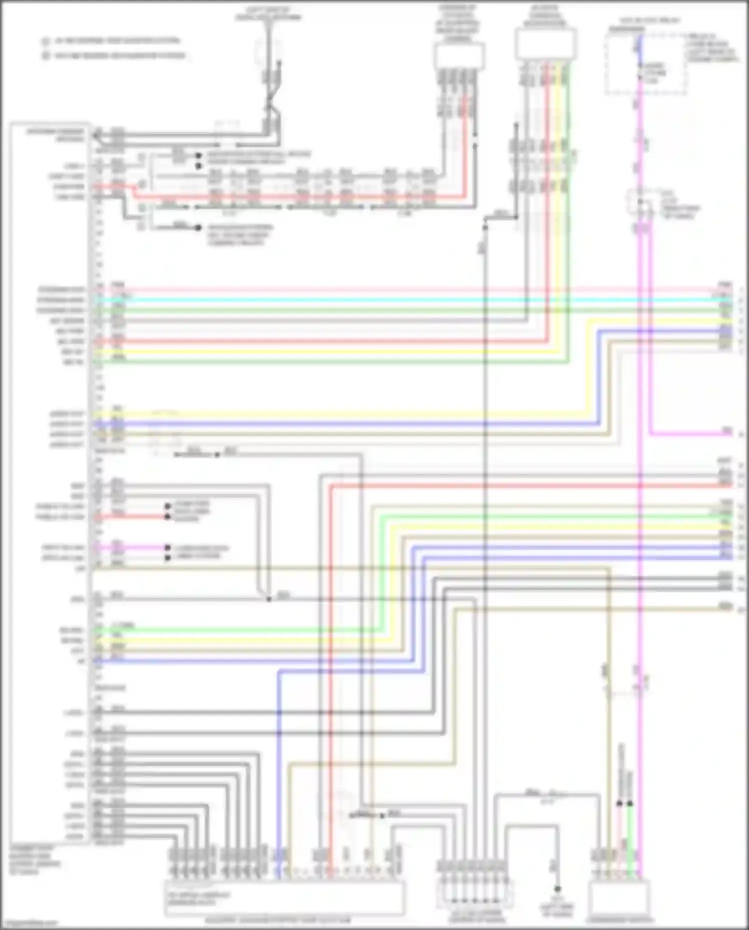 Car Wiring Diagrams for CX-5 Mazda II (2017-2022): Radio circuit, w/o bose w/ navigation 20-pin (1 of 3)