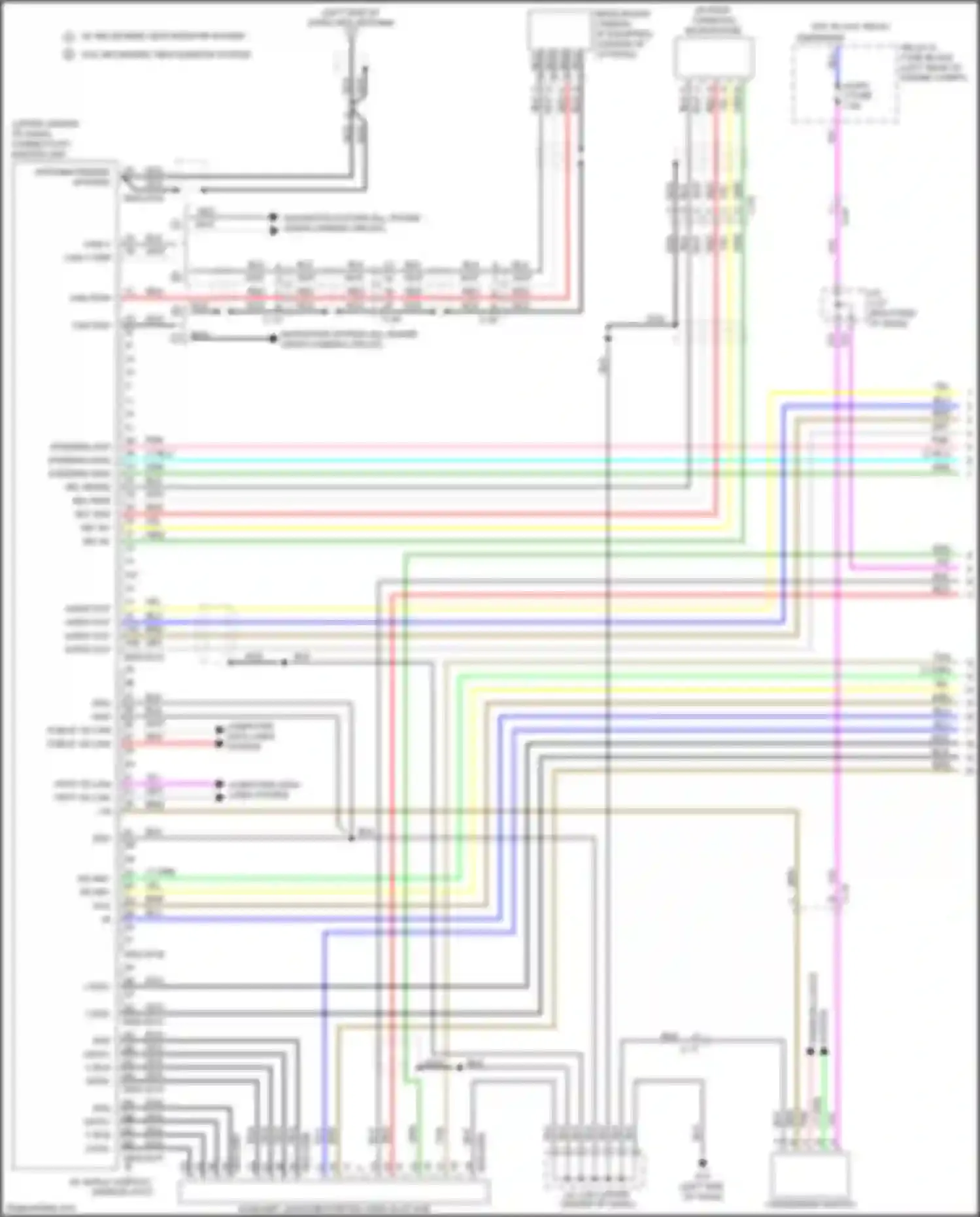 Car Wiring Diagrams for CX-5 Mazda II (2017-2022): Radio circuit, w/o bose w/ navigation 24-pin (1 of 3)