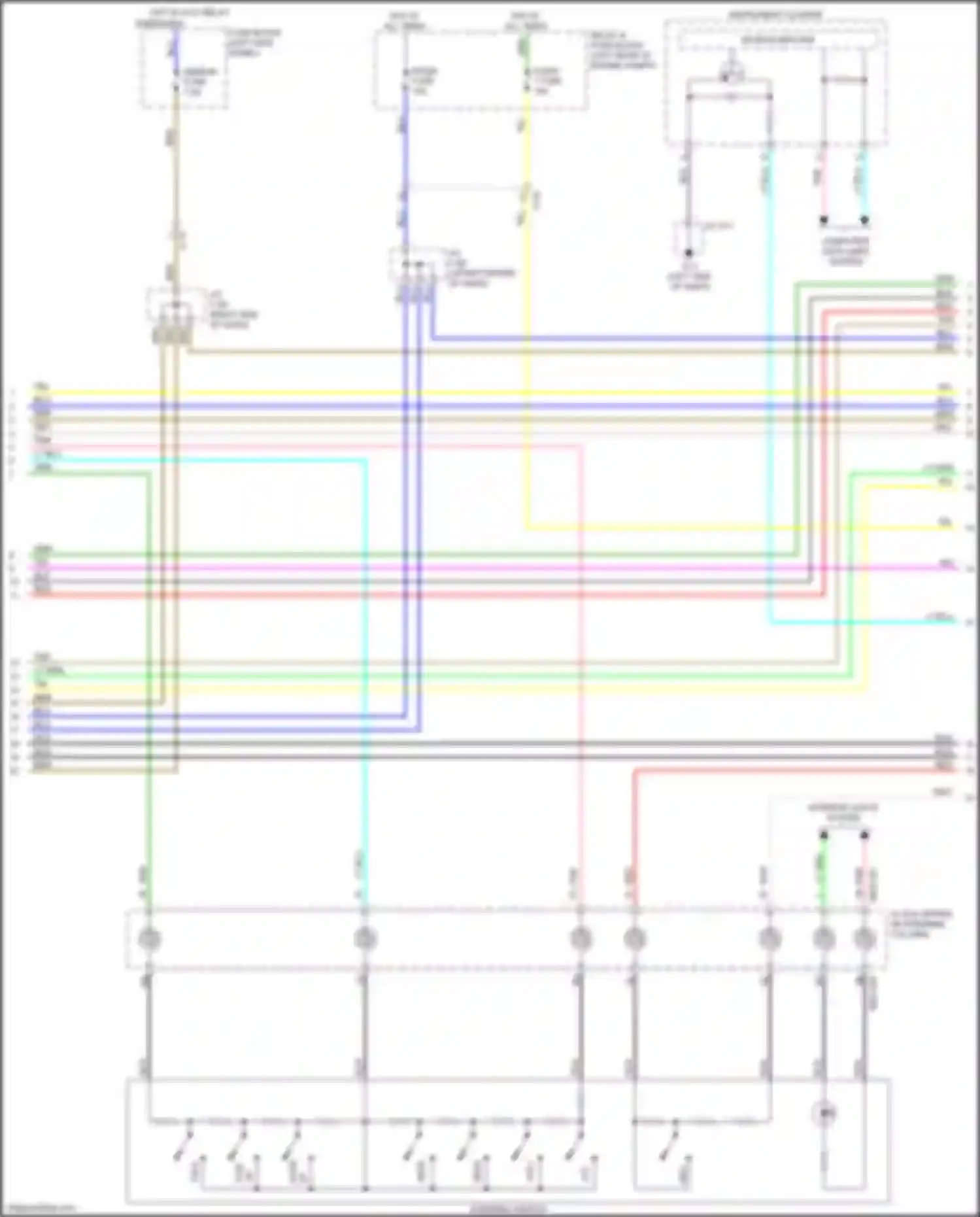 Car Wiring Diagrams for CX-5 Mazda II (2017-2022): Radio circuit, w/o bose w/ navigation 24-pin (2 of 3)