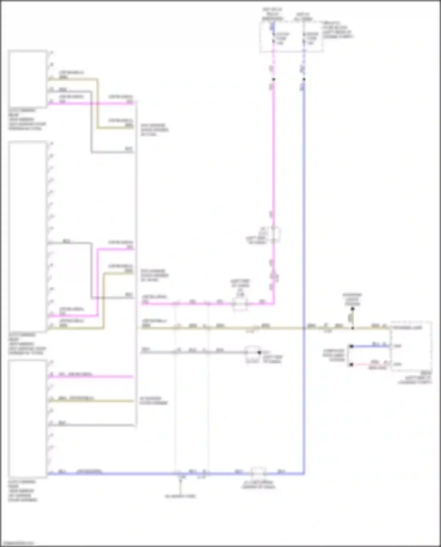 Wiring diagram auto dimming rear view mirror for Mazda CX-5 II (2017-2022) (1 of 5)