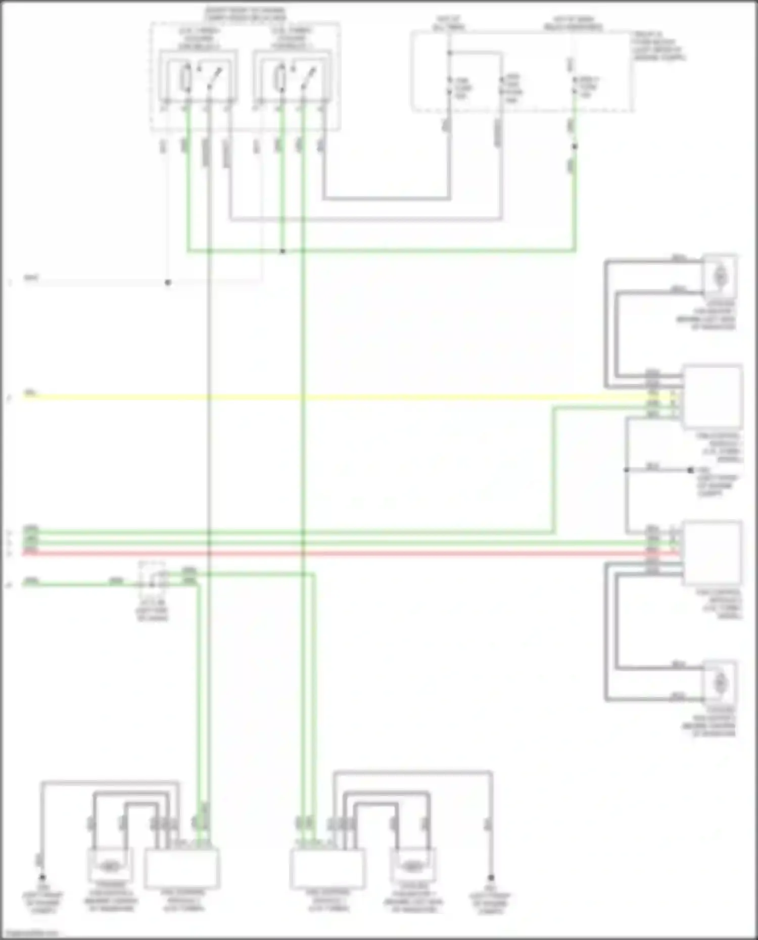 Wiring diagram cooling fan relay 2 for Mazda CX-5 II (2017-2022) (2 of 14)