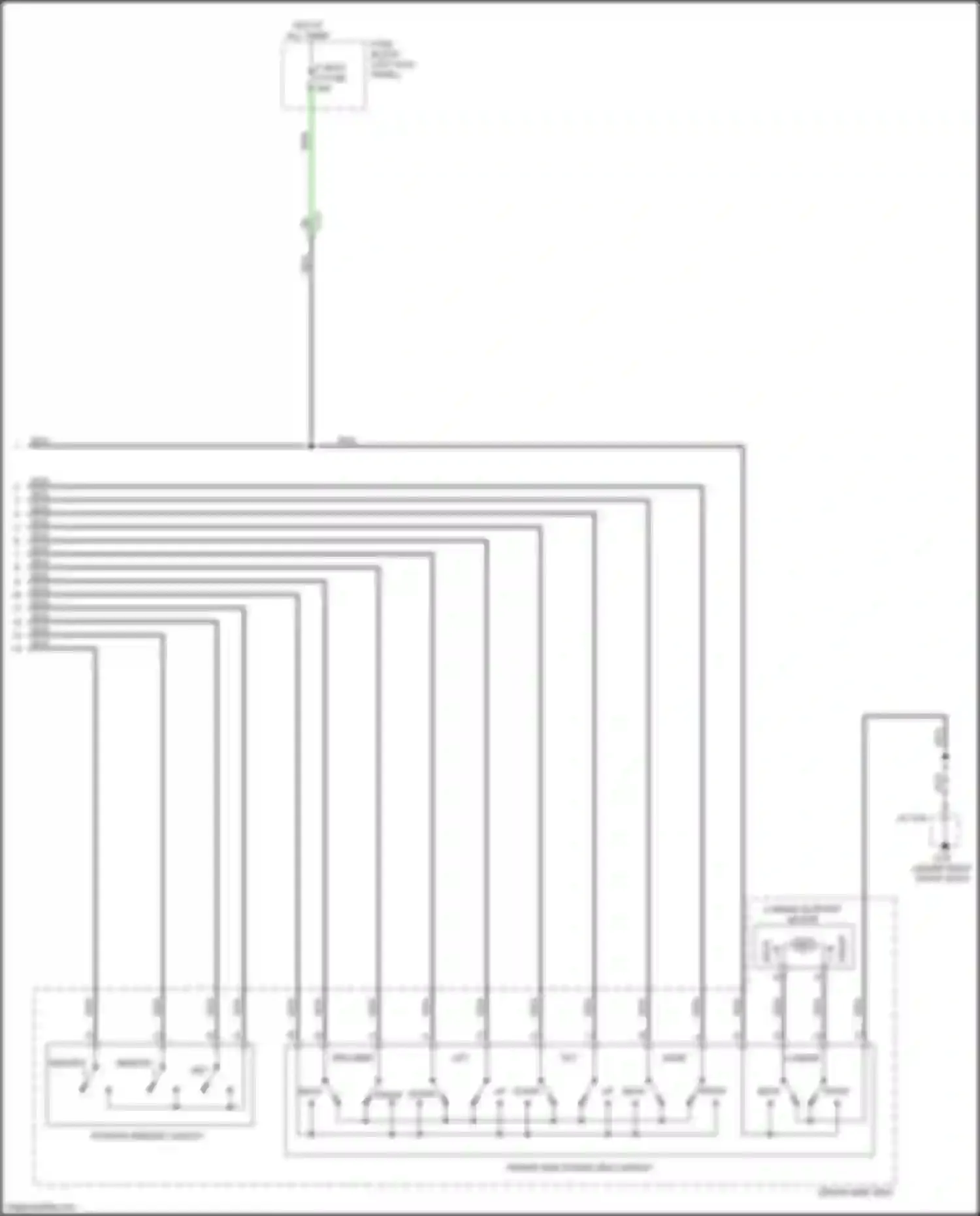 Wiring diagram driver-side seat for Mazda CX-5 II (2017-2022) (2 of 5)
