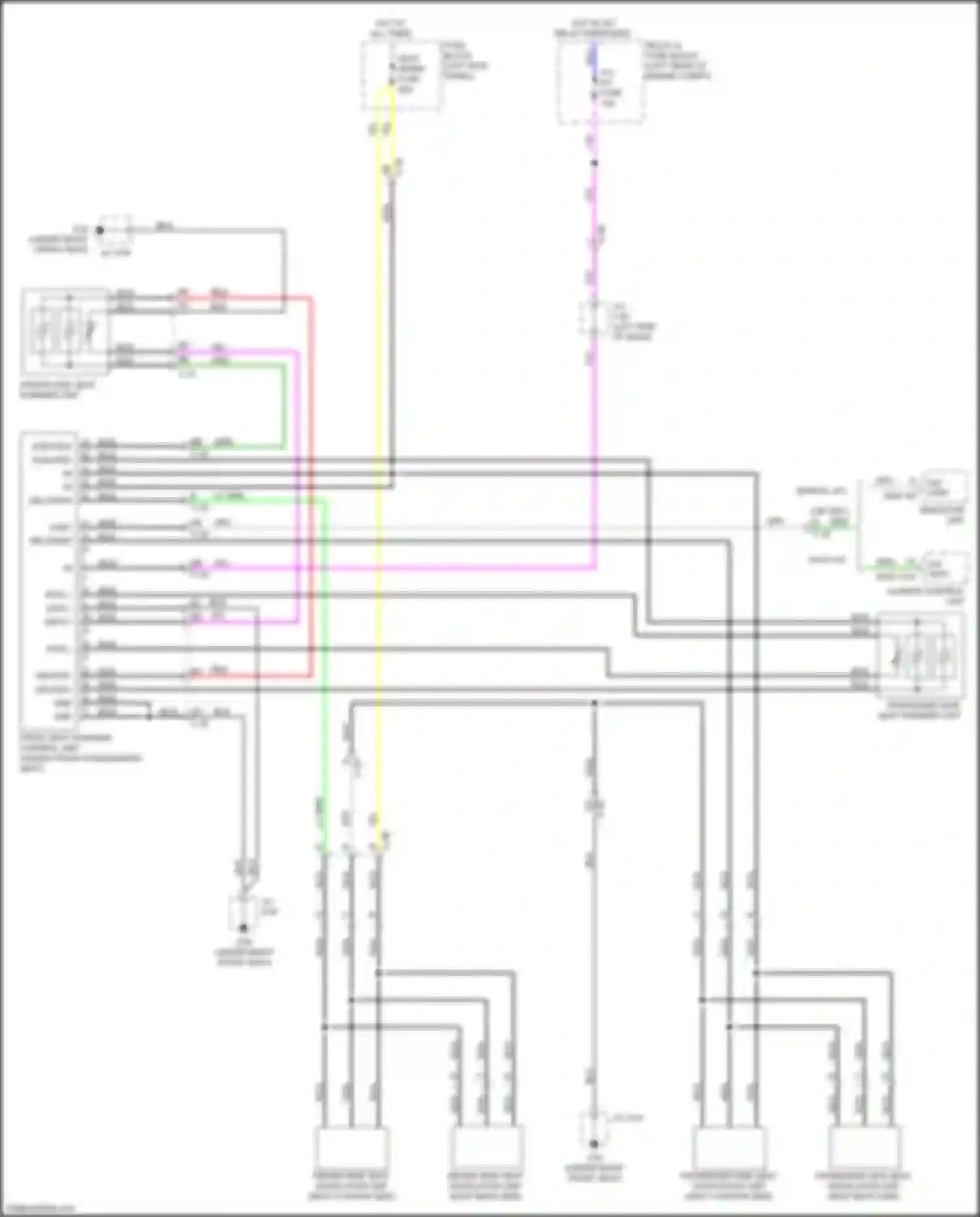 Wiring diagram front seat warmer control unit for Mazda CX-5 II (2017-2022) (1 of 4)