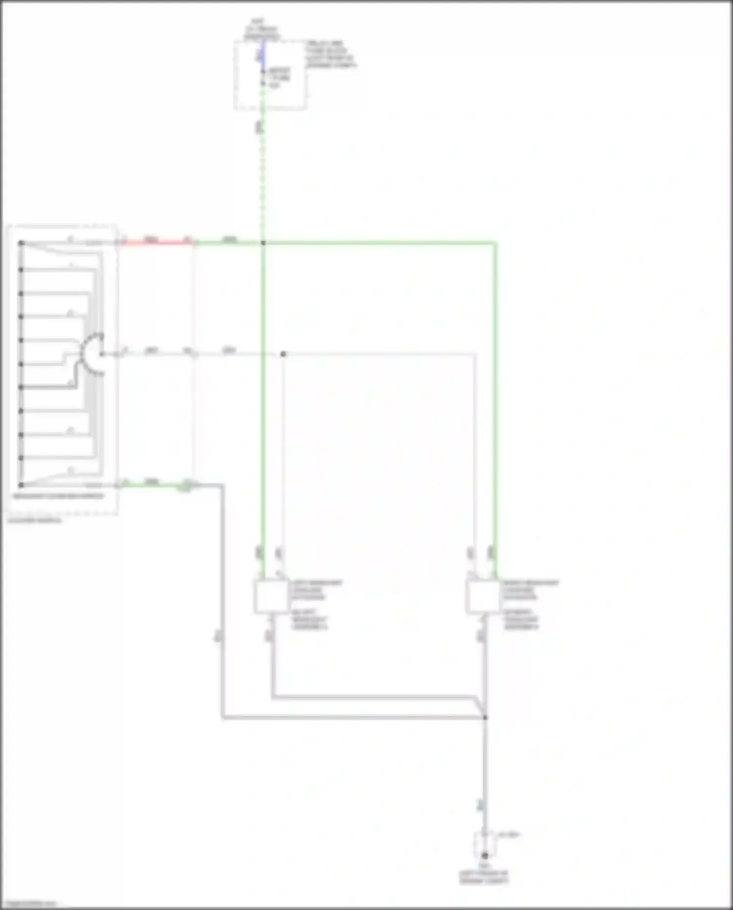 Wiring diagram headlight leveling switch for Mazda CX-5 II (2017-2022) (1 of 1)