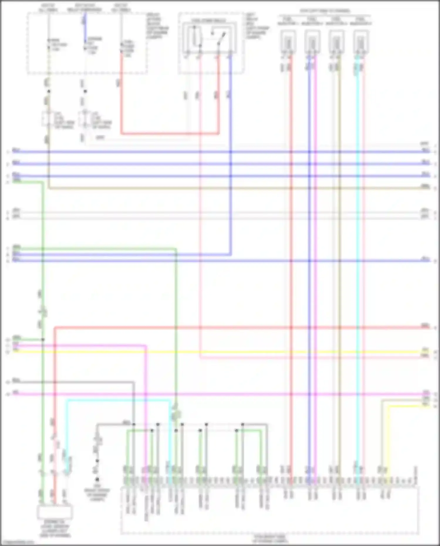 Wiring diagram left relay box for Mazda CX-5 II (2017-2022) (5 of 5)