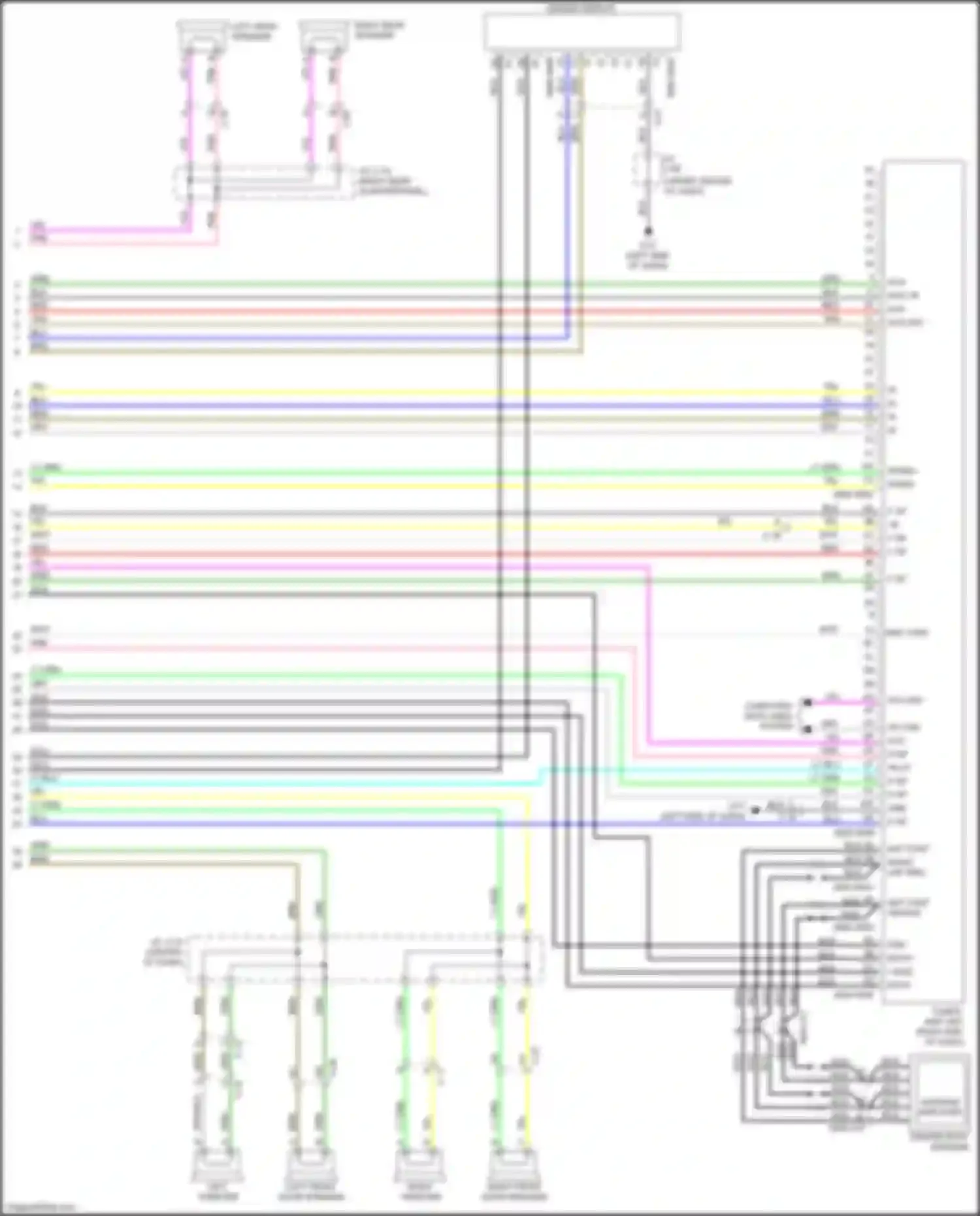Wiring diagram left tweeter for Mazda CX-5 II (2017-2022) (1 of 4)