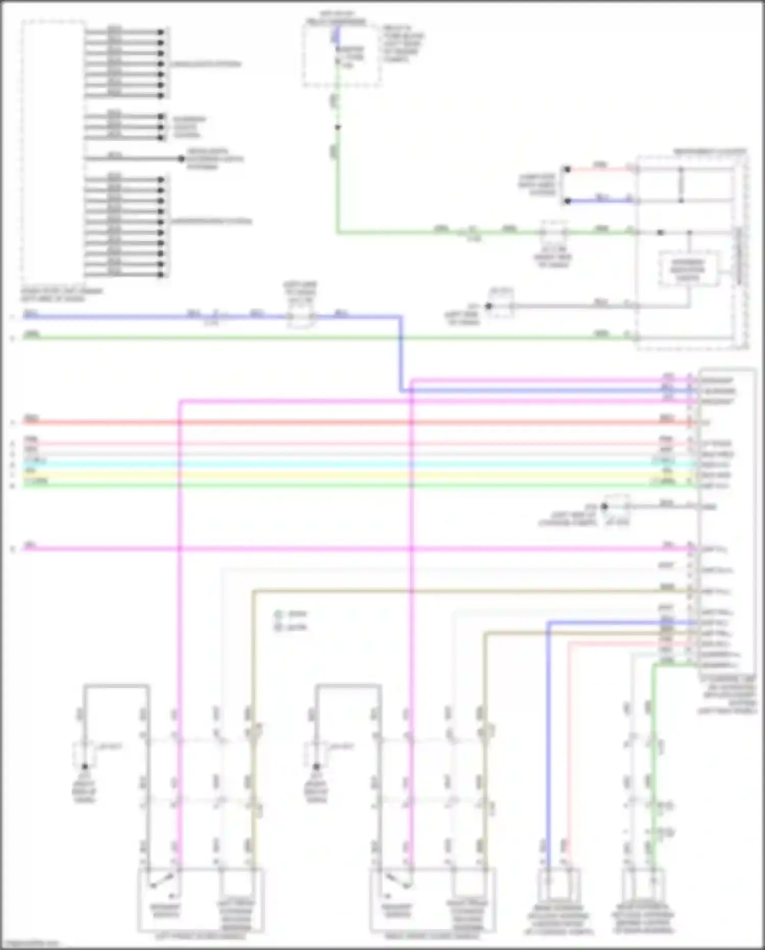 Wiring diagram rear exterior keyless antenna for Mazda CX-5 II (2017-2022) (1 of 2)