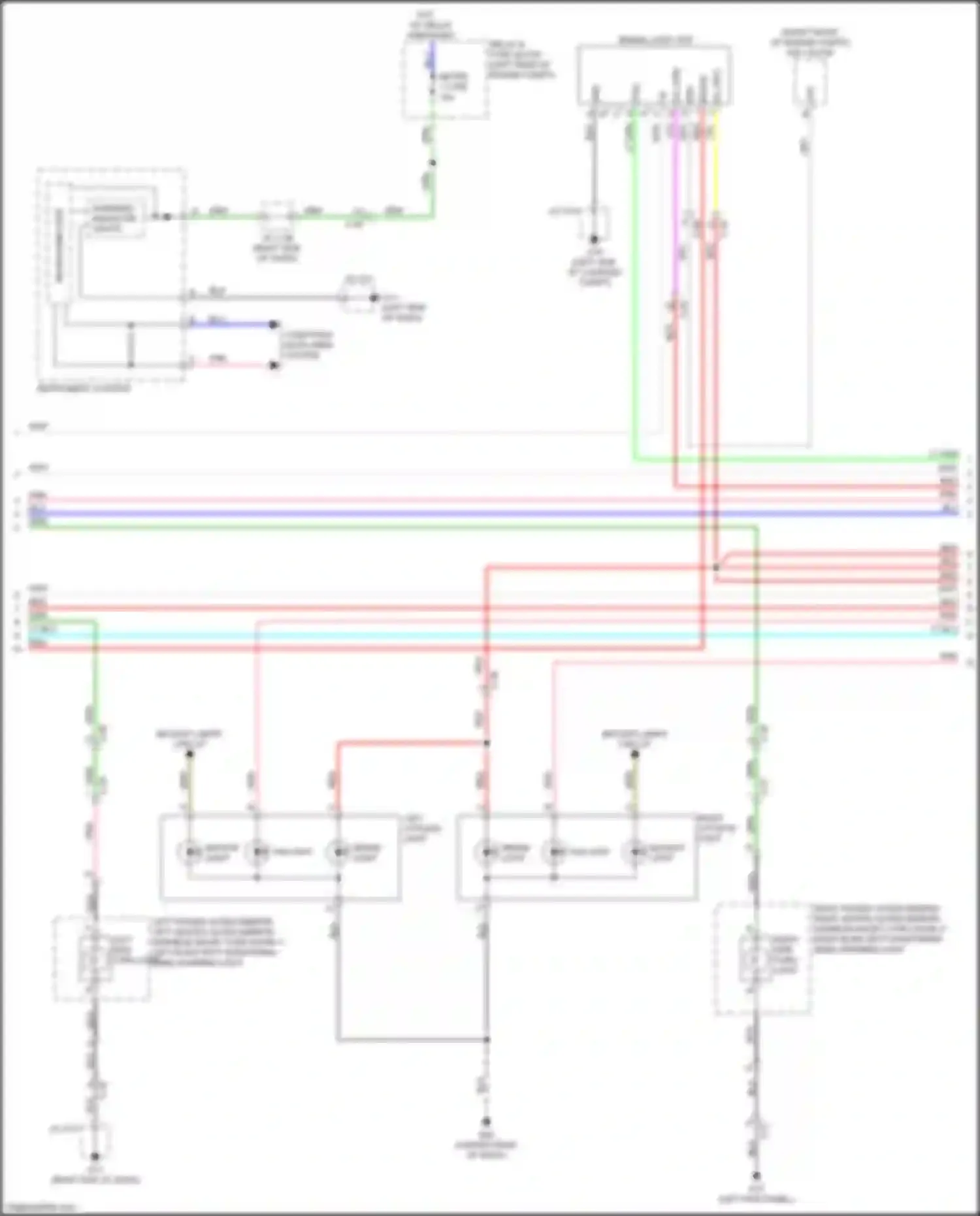Wiring diagram right liftgate light for Mazda CX-5 II (2017-2022) (2 of 3)