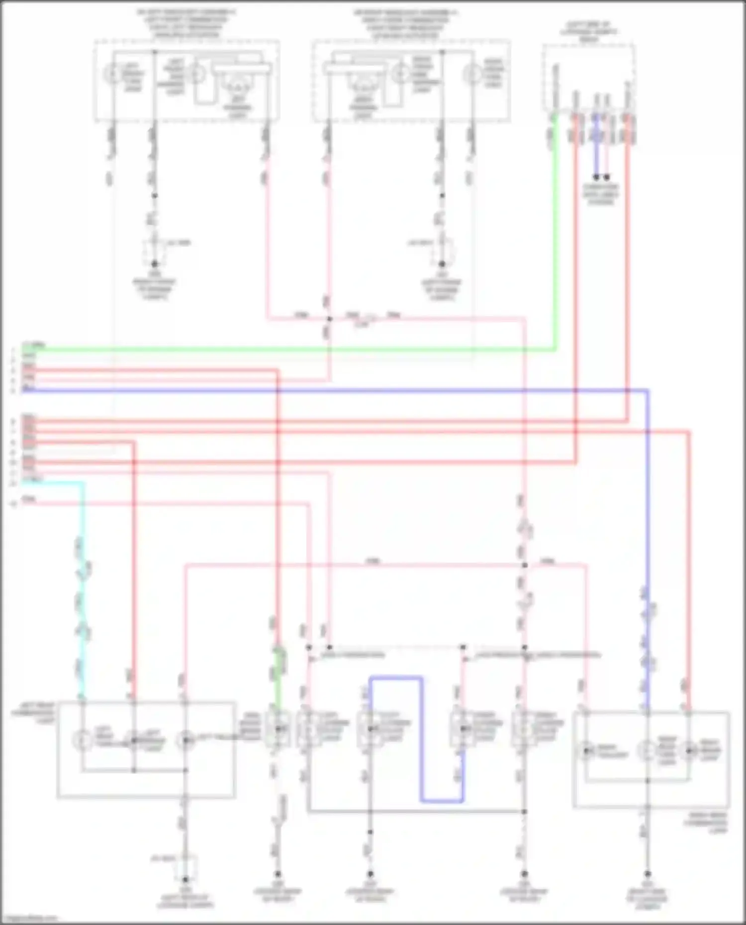 Wiring diagram right rear turn light for Mazda CX-5 II (2017-2022) (1 of 1)