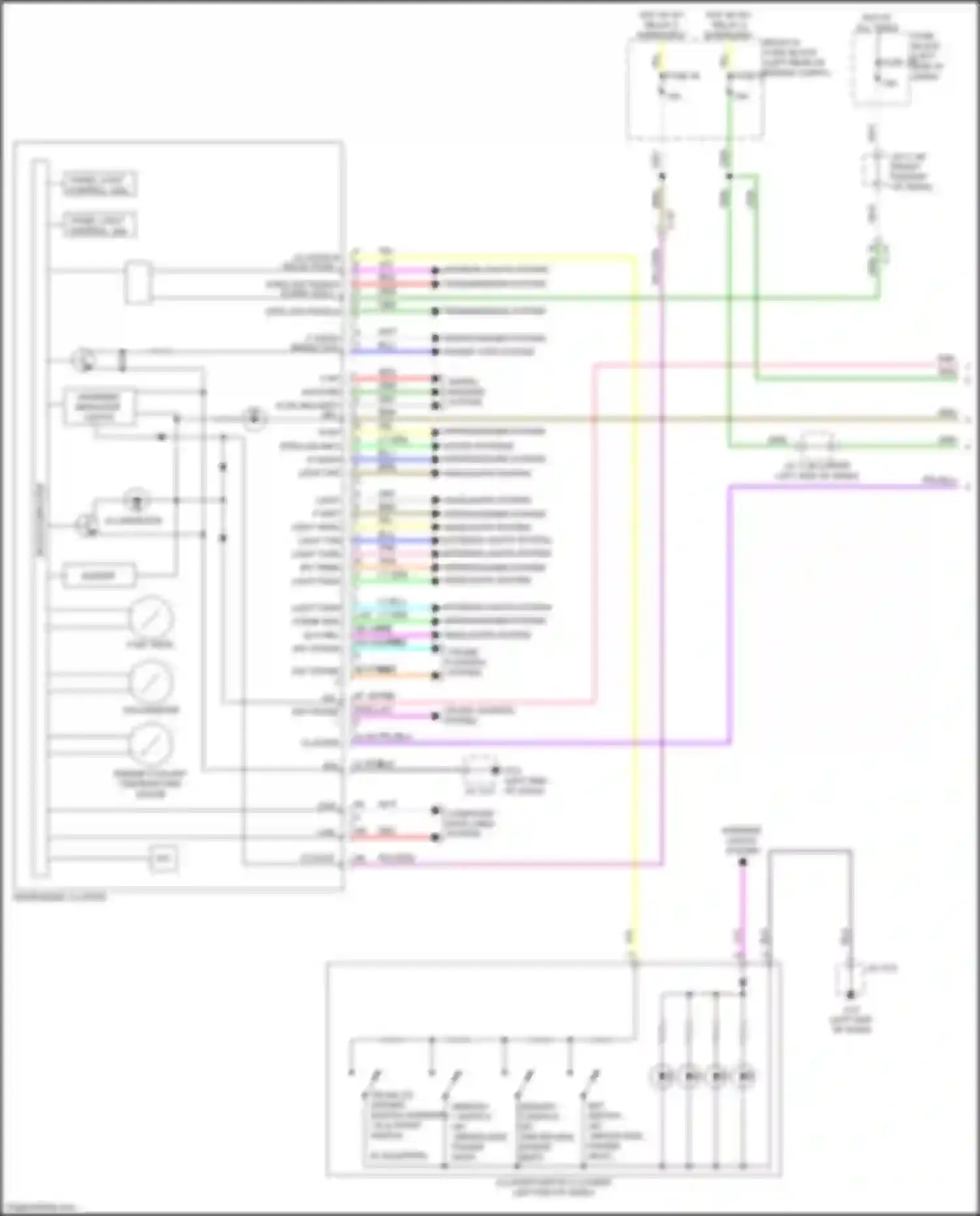 CX-50 Mazda I (2021-2024): Instrument cluster circuit (1 of 3)