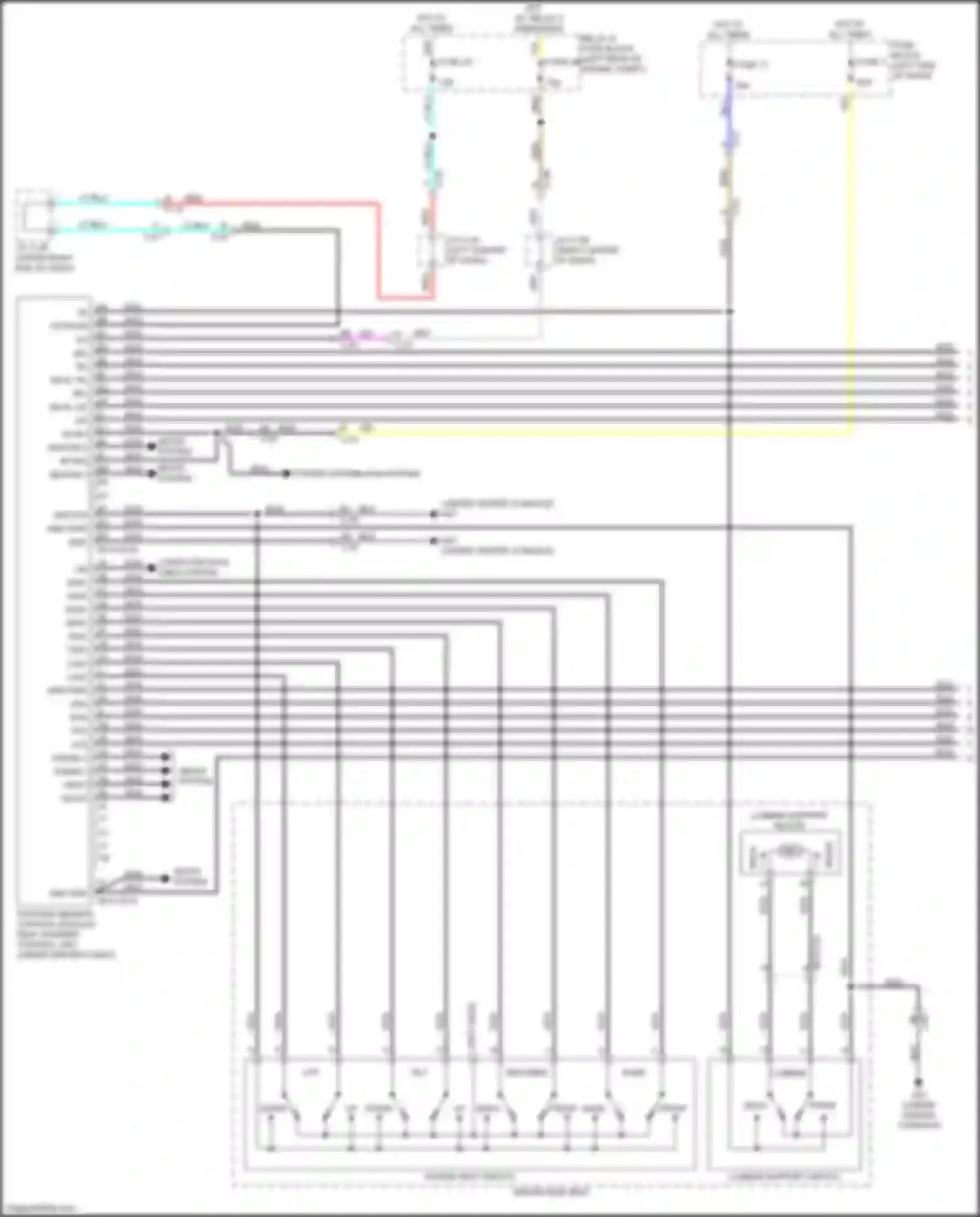 CX-50 Mazda I (2021-2024): Memory seat circuit (1 of 2)